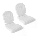Step2 Kids Shell Flip Seat 2 Pack, Portable Outdoor Chair for Poolside, Camping, Beach, Stadium, Providing Back Support, Made of UV20 Durable Plastic, Mint