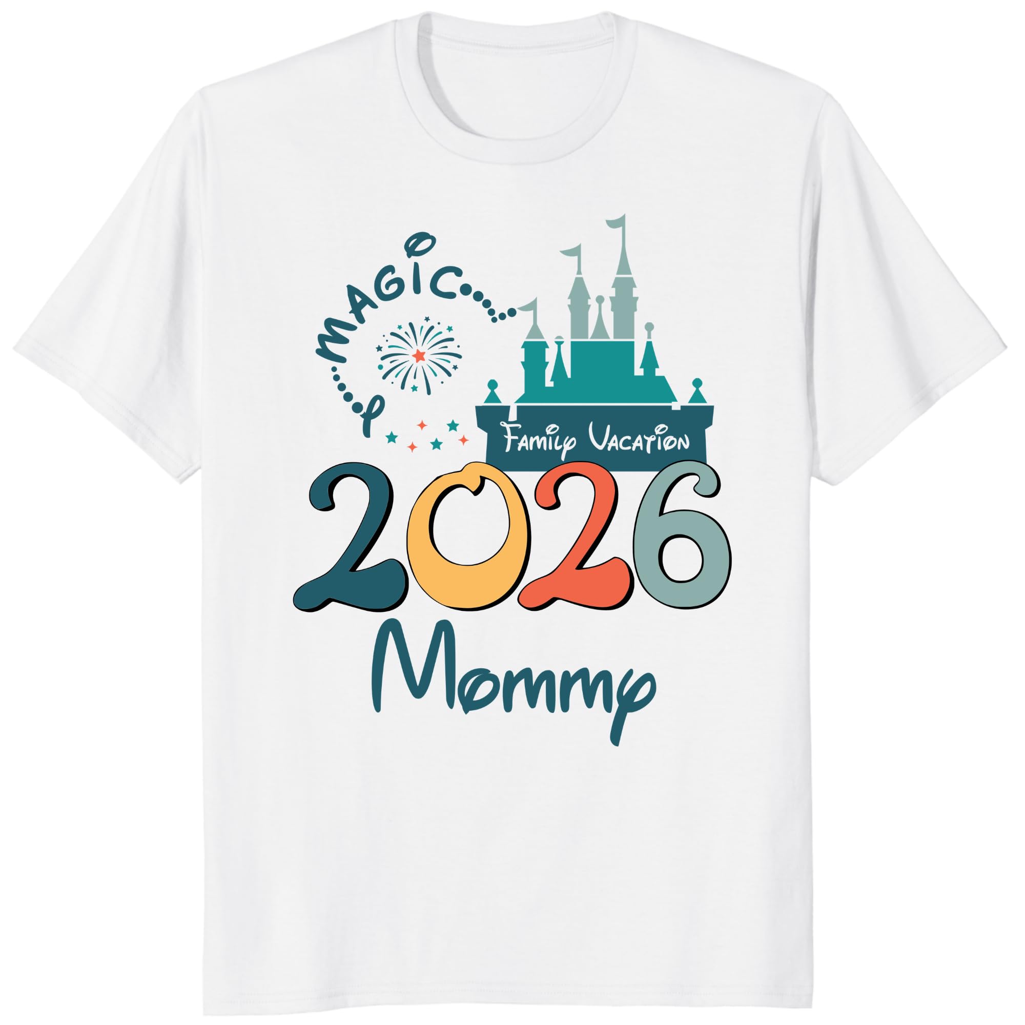 Custom 2026 Magic Family Vacation Matching T-Shirt, Personalized Magical Trip Shirts for Parents & Kids
