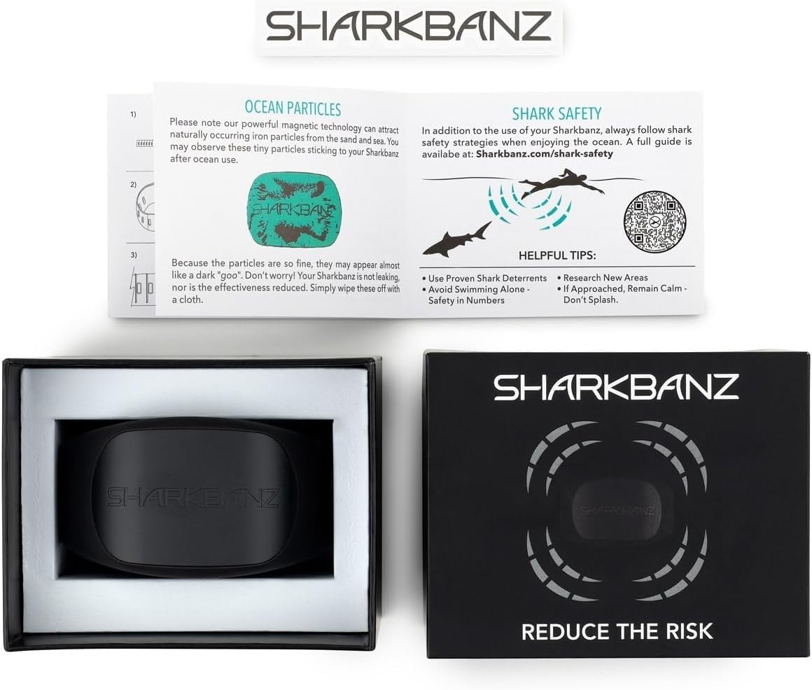 SHARKBANZ - Official Magnetic Shark Deterrent Band for Swimming, Surfing, Diving, and All Ocean Sports - Proven & Patented