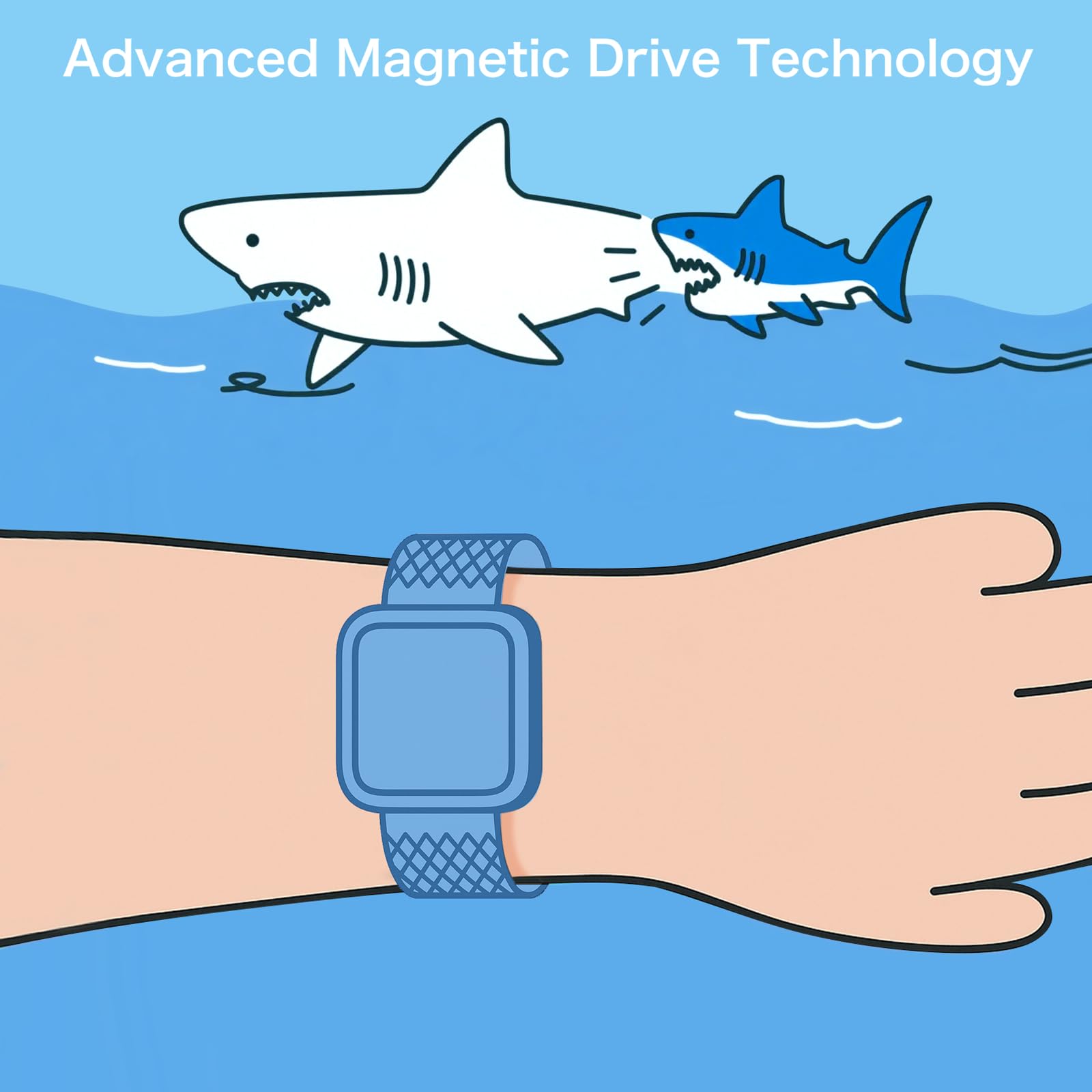 Magnetic Shark Deterrent Bracelet - Anti-Shark Repellent Band for Surfing, Scuba Diving, Snorkeling & Swimming | Portable Water Sports Safety Device for Adults & Kids