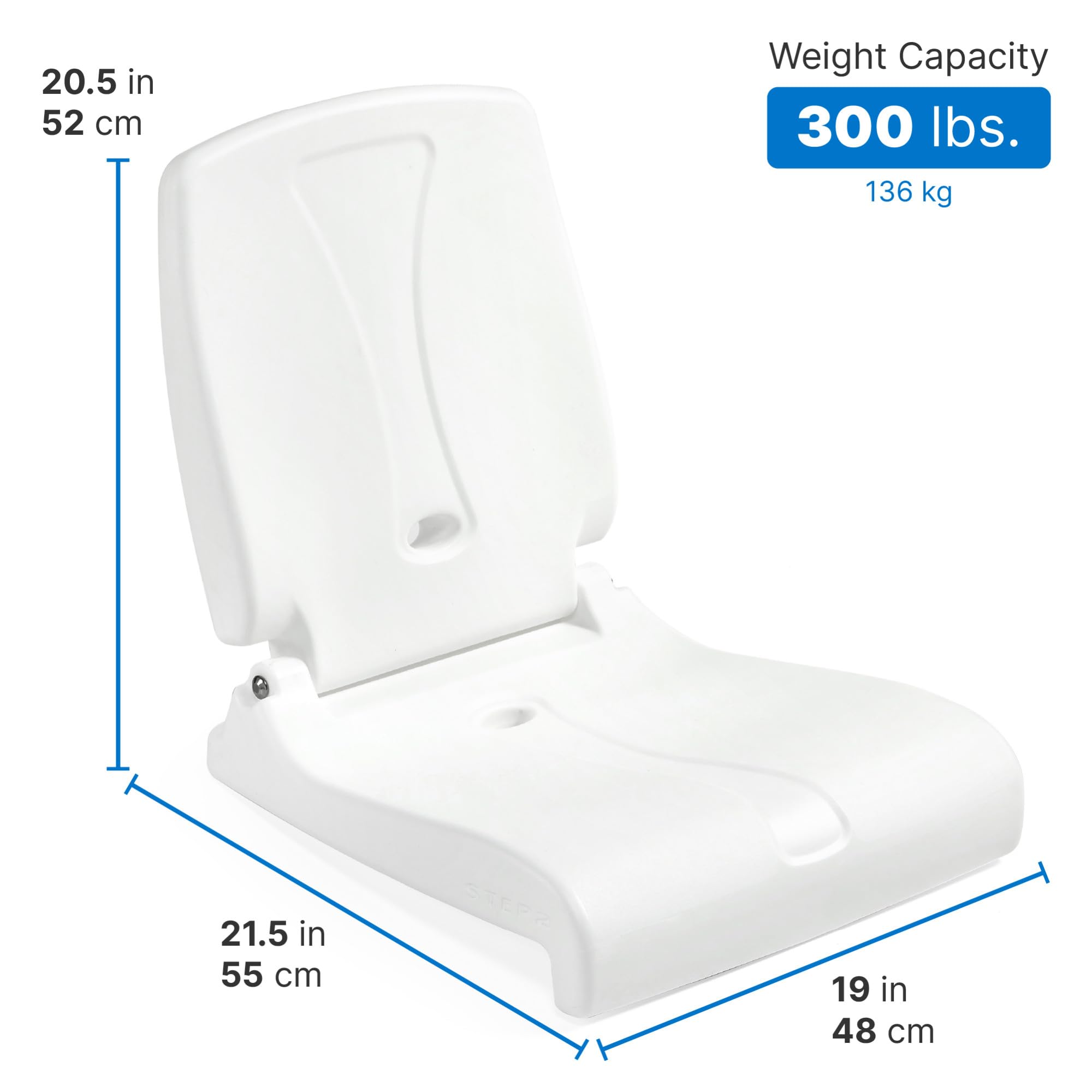 Step2 Kids Shell Flip Seat 2 Pack, Portable Outdoor Chair for Poolside, Camping, Beach, Stadium, Providing Back Support, Made of UV20 Durable Plastic, Mint