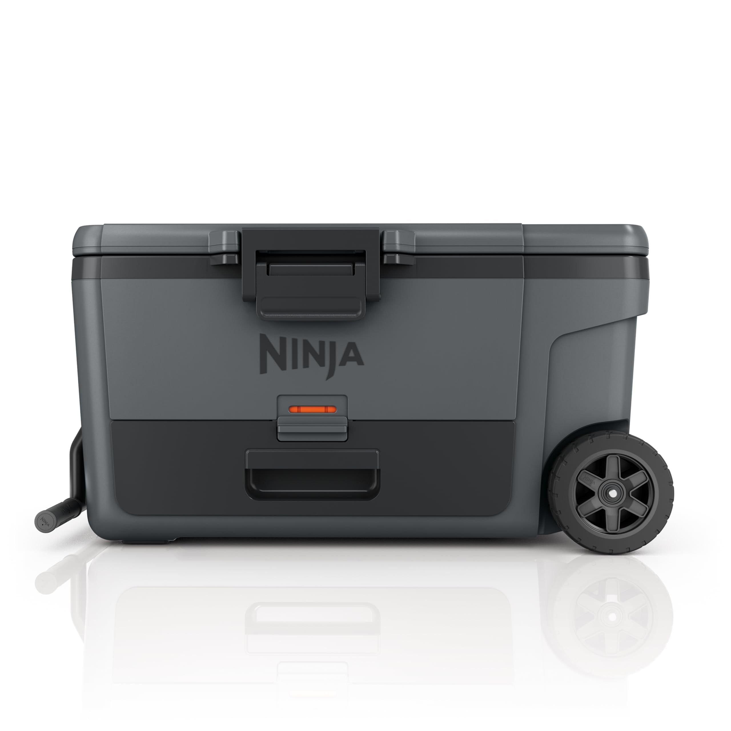 Ninja | Cooler | FrostVault 45QT Cooler with Wheels | Insulated with Temp Dry Storage Drawer | Keeps Ice Cold for Days | for the Beach, Camping, Picnics & More | Cloud White | FB245WH