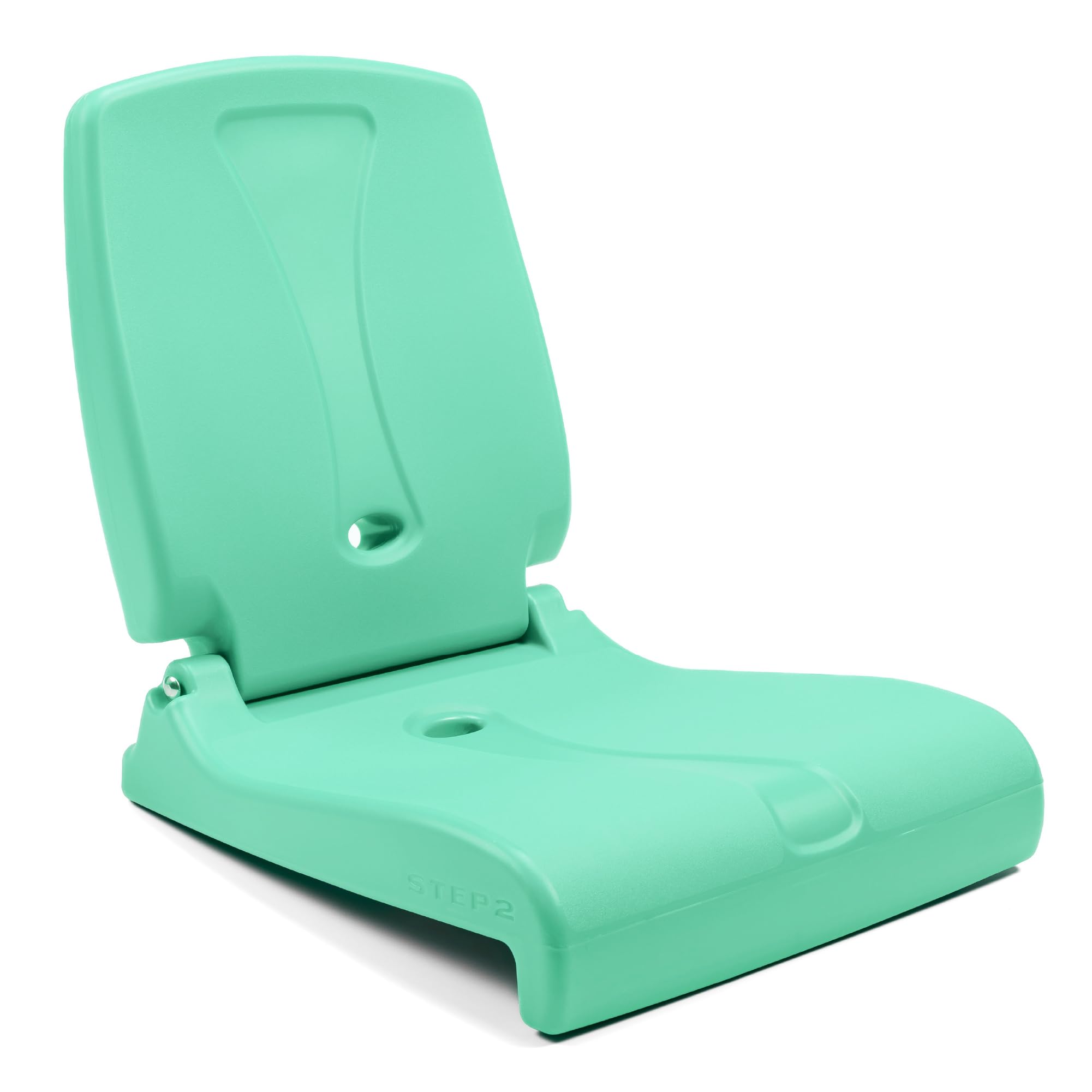 Step2 Kids Shell Flip Seat 2 Pack, Portable Outdoor Chair for Poolside, Camping, Beach, Stadium, Providing Back Support, Made of UV20 Durable Plastic, Mint