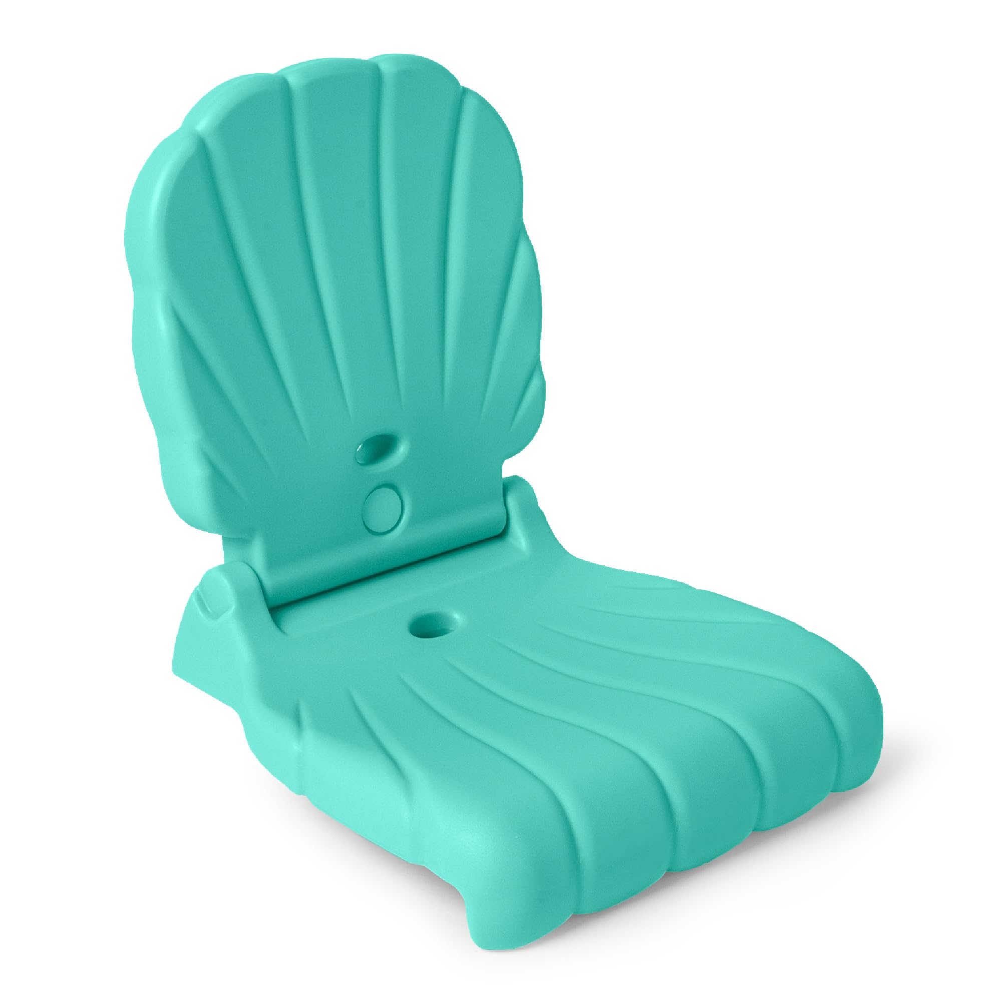 Step2 Kids Shell Flip Seat 2 Pack, Portable Outdoor Chair for Poolside, Camping, Beach, Stadium, Providing Back Support, Made of UV20 Durable Plastic, Mint