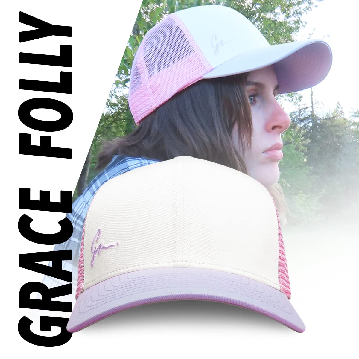 Grace Folly Beach Trucker Hats for Women- Snapback Baseball Cap for Summer