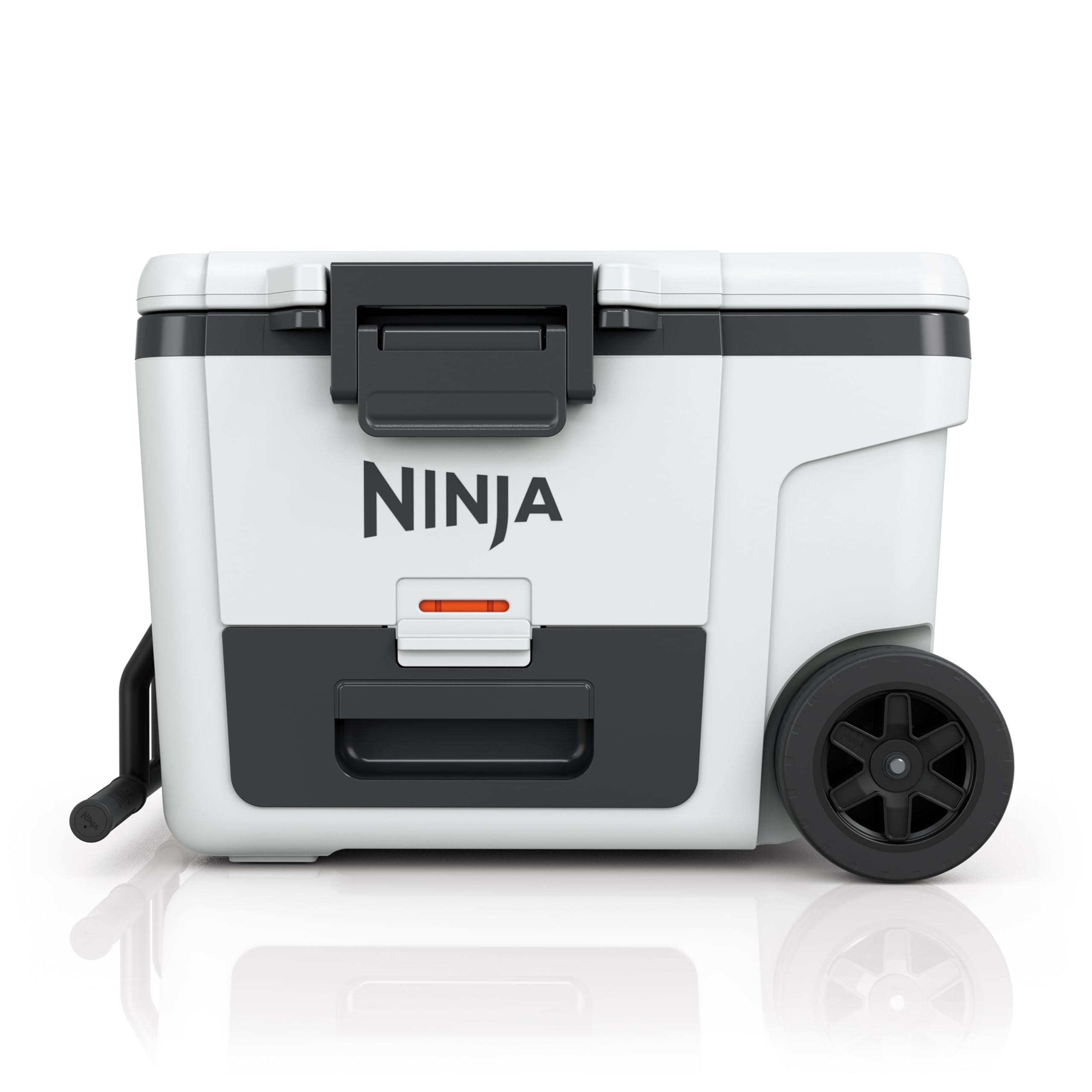 Ninja | Cooler | FrostVault 45QT Cooler with Wheels | Insulated with Temp Dry Storage Drawer | Keeps Ice Cold for Days | for the Beach, Camping, Picnics & More | Cloud White | FB245WH