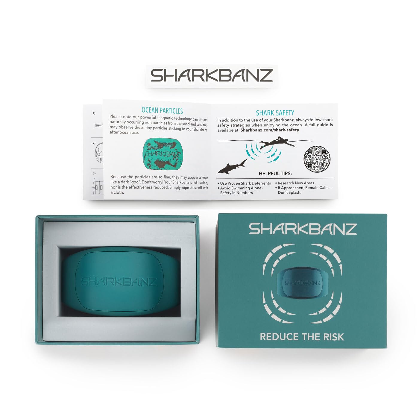 SHARKBANZ - Official Magnetic Shark Deterrent Band for Swimming, Surfing, Diving, and All Ocean Sports - Proven & Patented