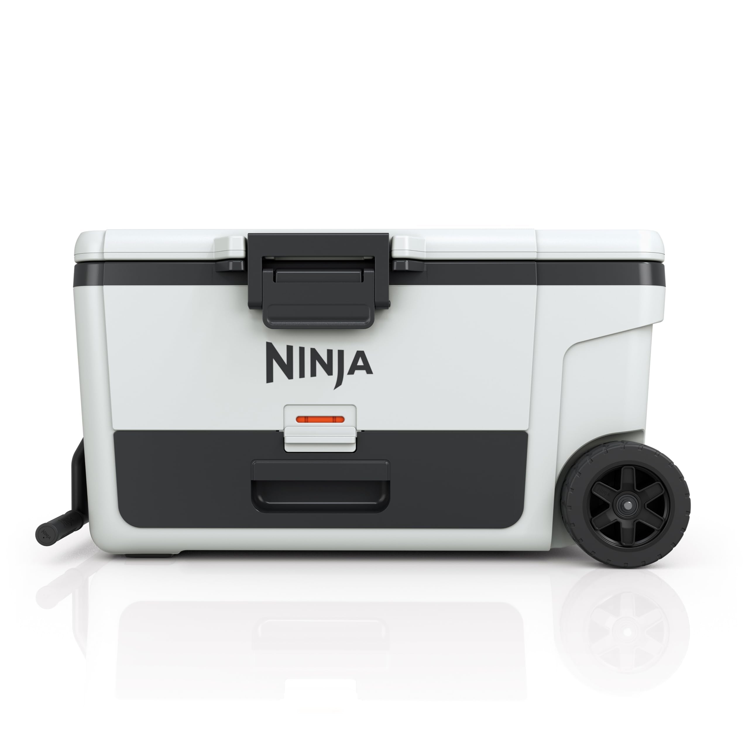 Ninja | Cooler | FrostVault 45QT Cooler with Wheels | Insulated with Temp Dry Storage Drawer | Keeps Ice Cold for Days | for the Beach, Camping, Picnics & More | Cloud White | FB245WH
