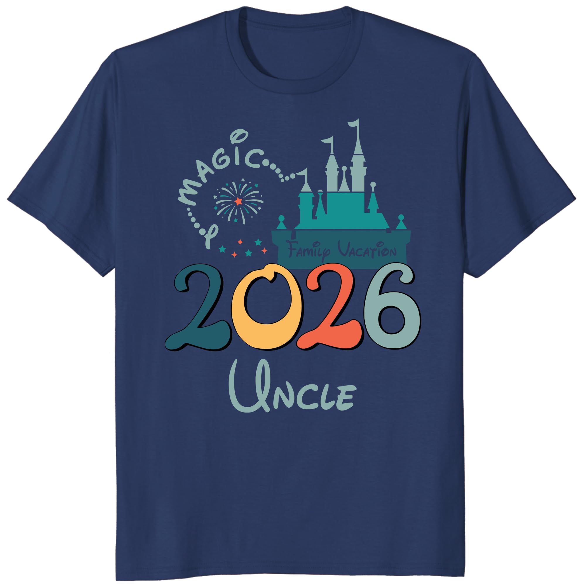 Custom 2026 Magic Family Vacation Matching T-Shirt, Personalized Magical Trip Shirts for Parents & Kids