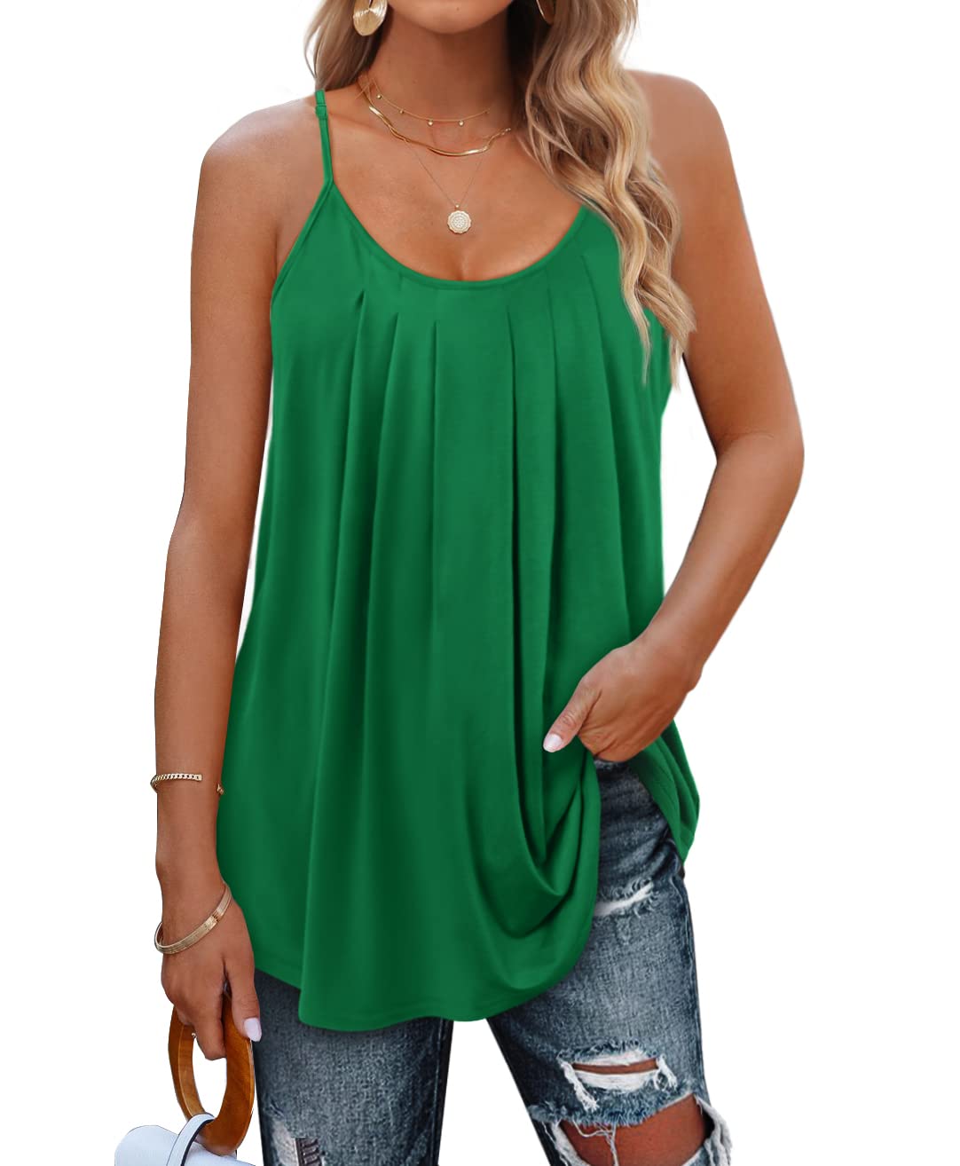 Geifa Summer Tank Tops for Women Vacation Outfits 2025 Fashion Trendy Clothes