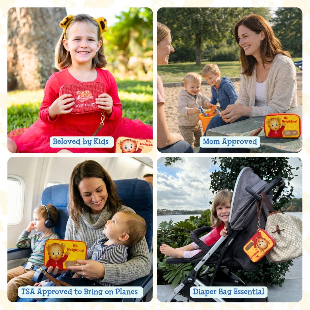 Keep Going Travel First Aid Kit for Kids – 130 Pc.for Purse, Diaper Bag, Backpack, & Suitcase, with Latex-Free Bandages – 7 x 5 x 2 in. Travel First Aid Kit TSA-Approved