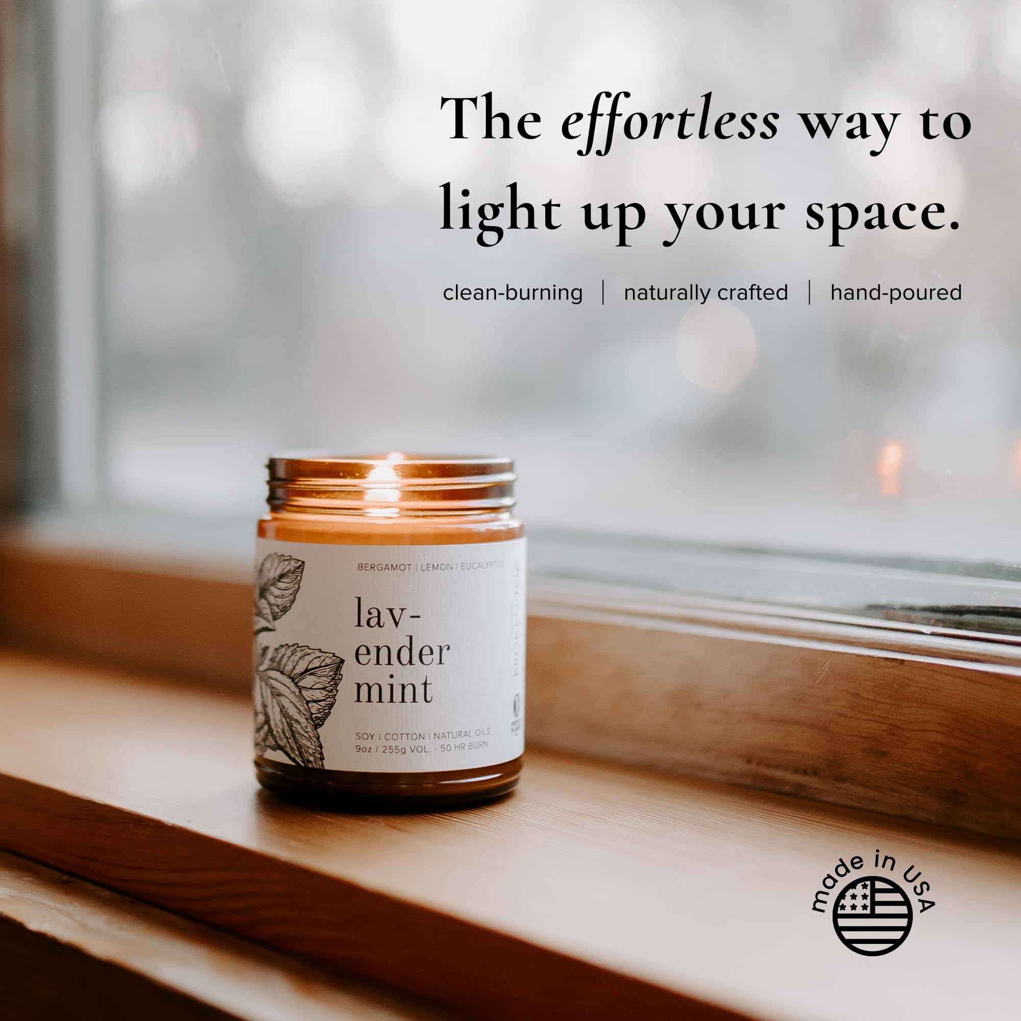 Broken Top Saguaro Cactus Pure Soy Candle | 9 oz. | Agave, Aloe & Moss. 50-Hour Burn Time. Natural Cotton Wick, Vegan, No Parabens, No Phthalates