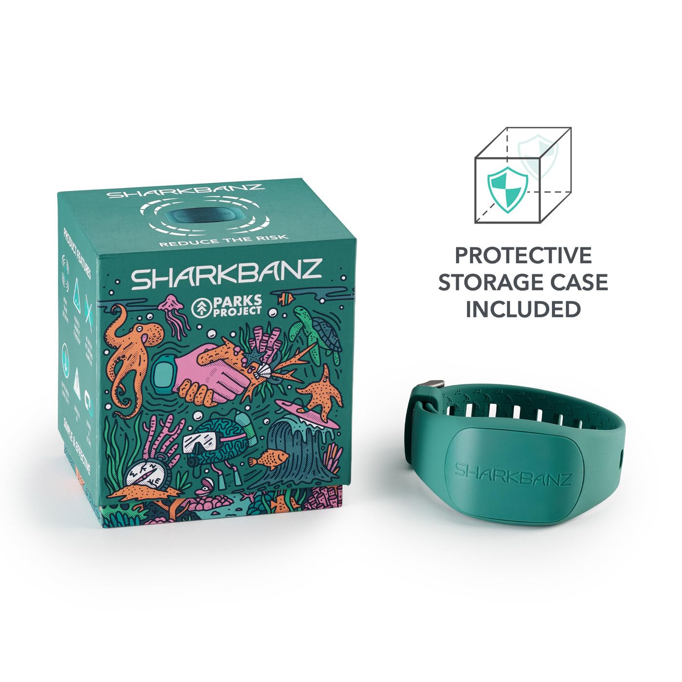 SHARKBANZ - Official Magnetic Shark Deterrent Band for Swimming, Surfing, Diving, and All Ocean Sports - Proven & Patented