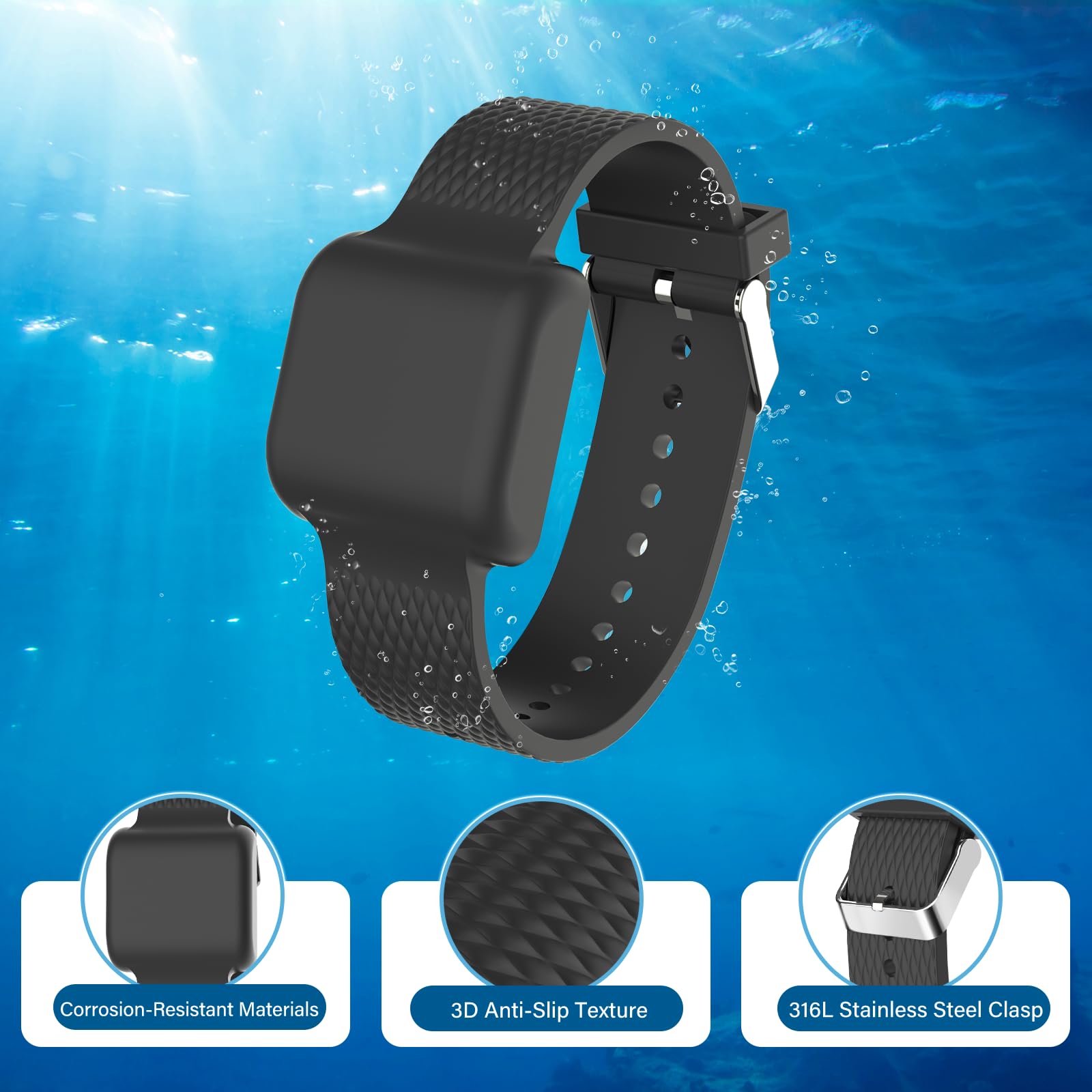 Magnetic Shark Deterrent Bracelet - Anti-Shark Repellent Band for Surfing, Scuba Diving, Snorkeling & Swimming | Portable Water Sports Safety Device for Adults & Kids