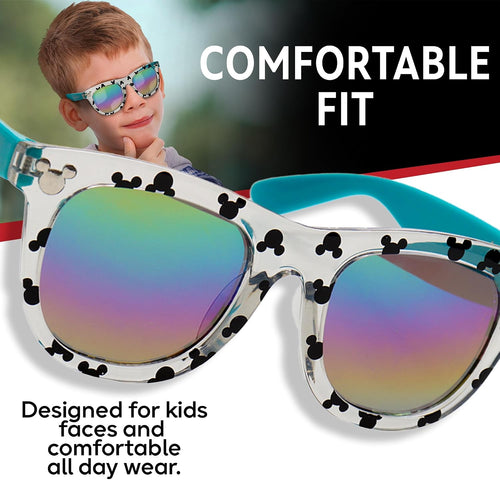 ARKAID Mickey Mouse Disney Sunglasses for Kids Stylish, Comfortable & Durable UV-Protective Mickey Mouse Toddler Sunglasses With Soft Carrying Case - Official Kids Disney Sunglasses