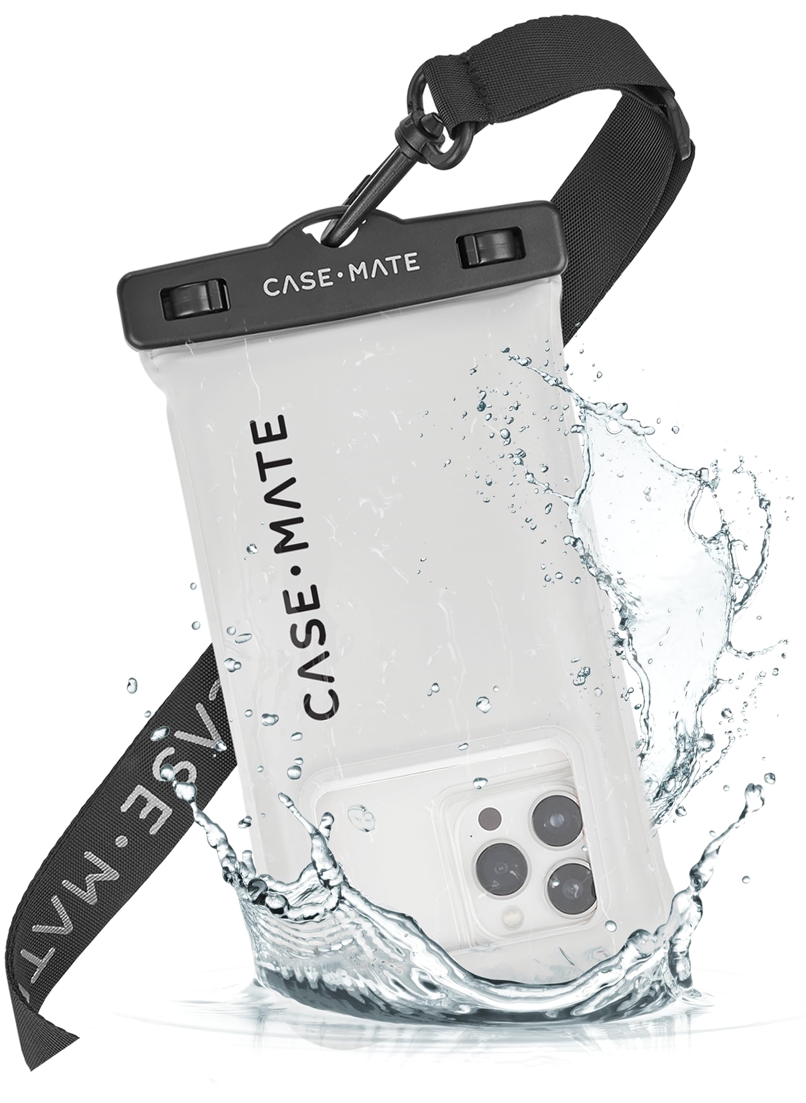 Case-Mate IP68 Waterproof Phone Pouch - Floating Waterproof Phone Case w/Crossbody Lanyard - Beach Cruise Ship Travel Essentials - Compatible with All Devices - Touchscreen Friendly - Purple Paradise