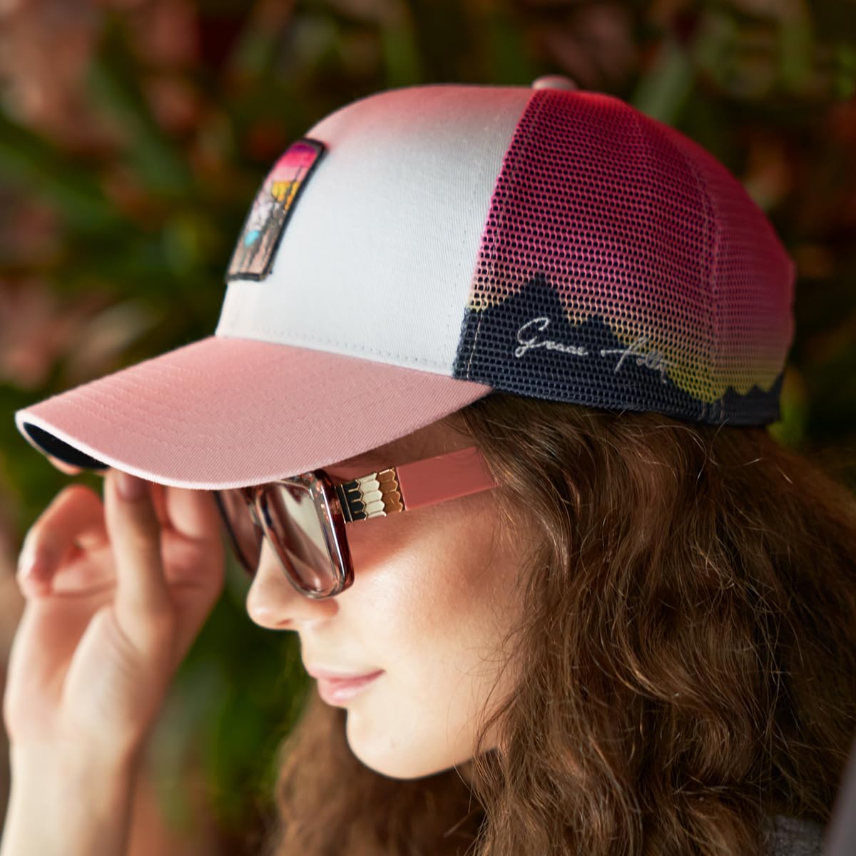 Grace Folly Beach Trucker Hats for Women- Snapback Baseball Cap for Summer