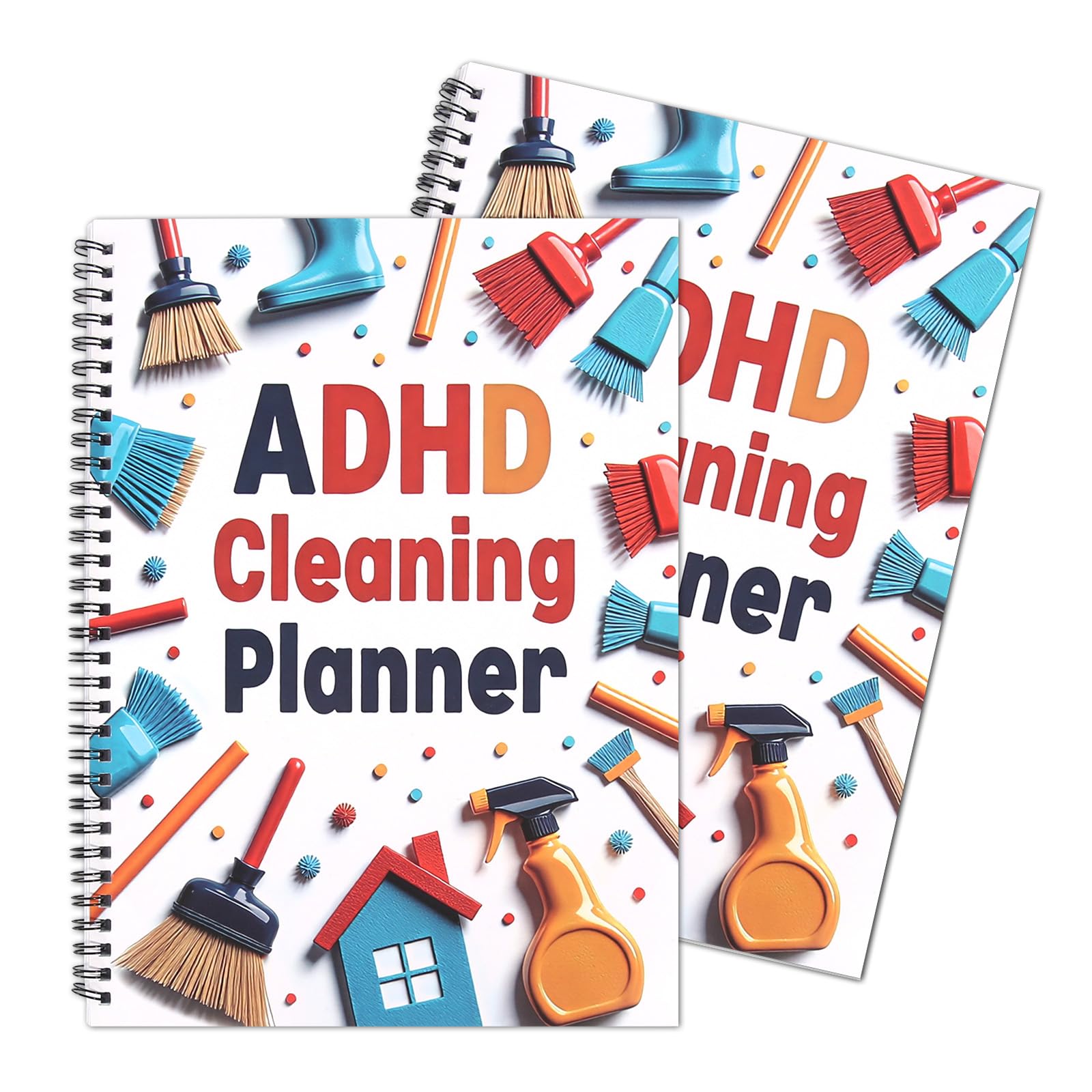 Adhd Cleaning Planner for Adults and Teens Adhd Cleaning and Organizing Planner Cleaning Schedule and Checklist Notebook List Daily Weekly Monthly for Home Chore Chart Adhd Daily Planner