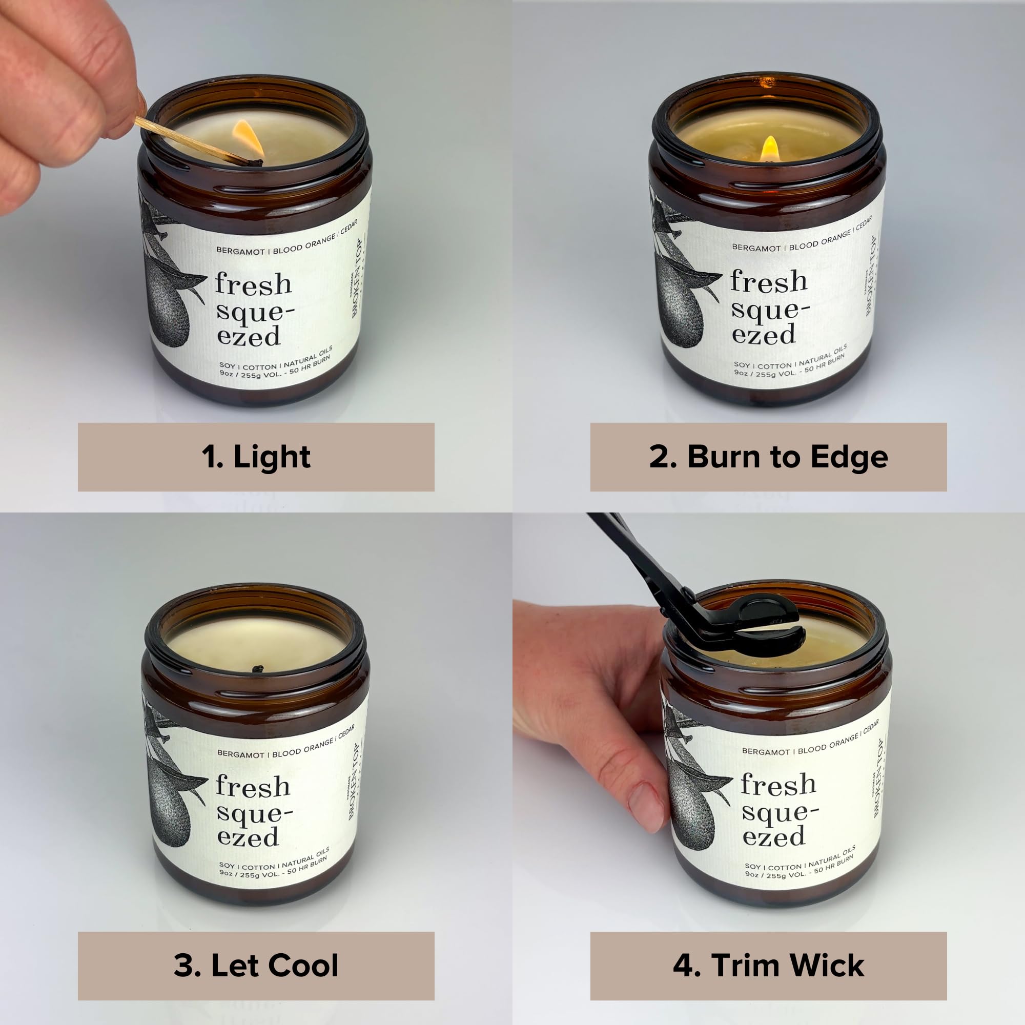 Broken Top Saguaro Cactus Pure Soy Candle | 9 oz. | Agave, Aloe & Moss. 50-Hour Burn Time. Natural Cotton Wick, Vegan, No Parabens, No Phthalates