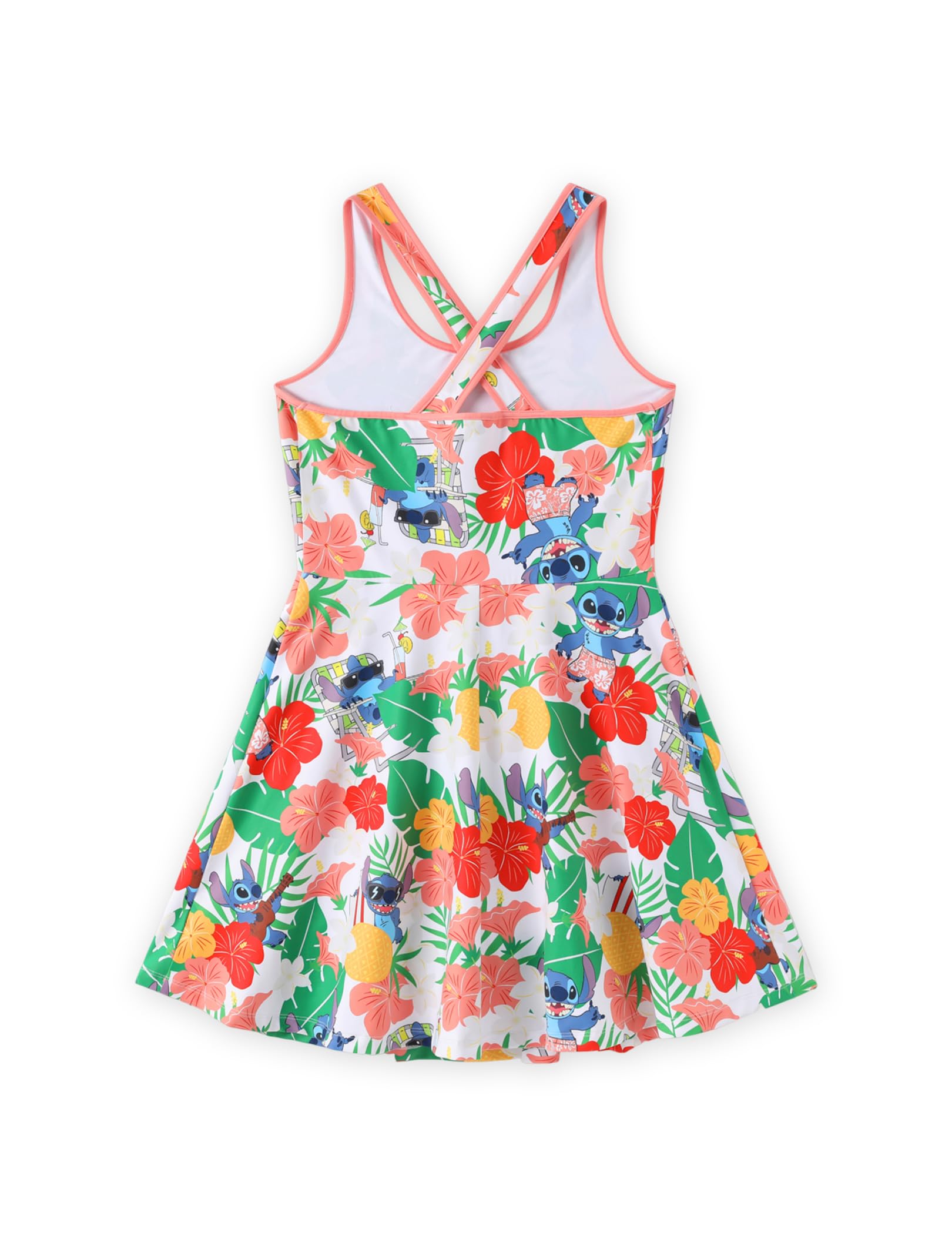 Disney Mickey and Friends Family Matching Outfits Sleeveless Dress and Short Sleeve Shirts for Mommy and Me