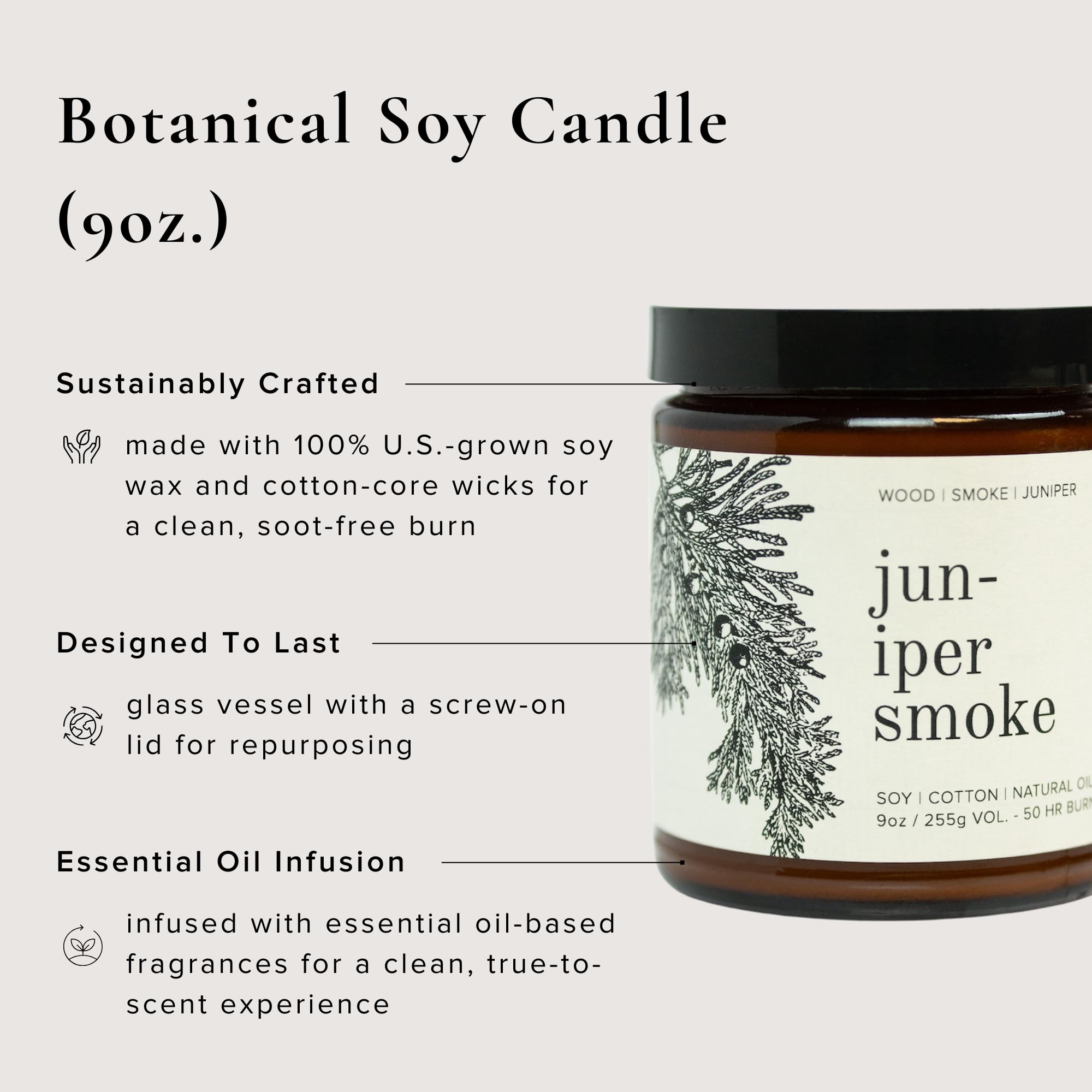Broken Top Saguaro Cactus Pure Soy Candle | 9 oz. | Agave, Aloe & Moss. 50-Hour Burn Time. Natural Cotton Wick, Vegan, No Parabens, No Phthalates