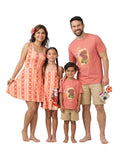 Disney Mickey and Friends Family Matching Outfits Sleeveless Dress and Short Sleeve Shirts for Mommy and Me