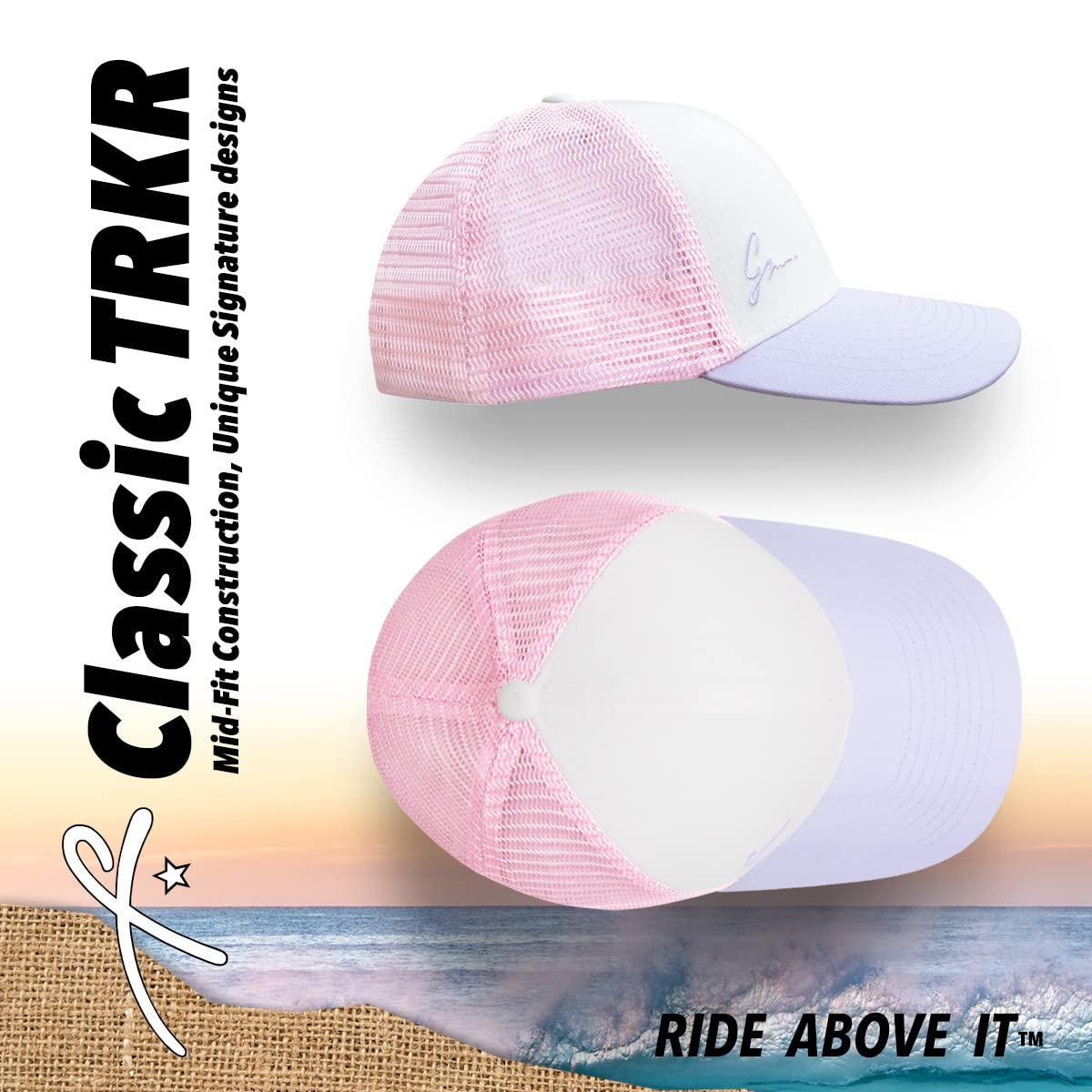 Grace Folly Beach Trucker Hats for Women- Snapback Baseball Cap for Summer