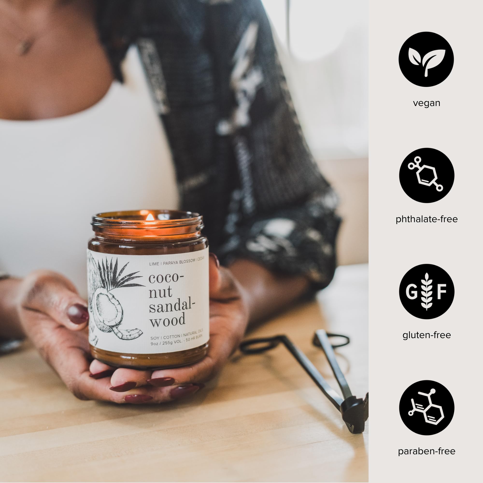 Broken Top Saguaro Cactus Pure Soy Candle | 9 oz. | Agave, Aloe & Moss. 50-Hour Burn Time. Natural Cotton Wick, Vegan, No Parabens, No Phthalates