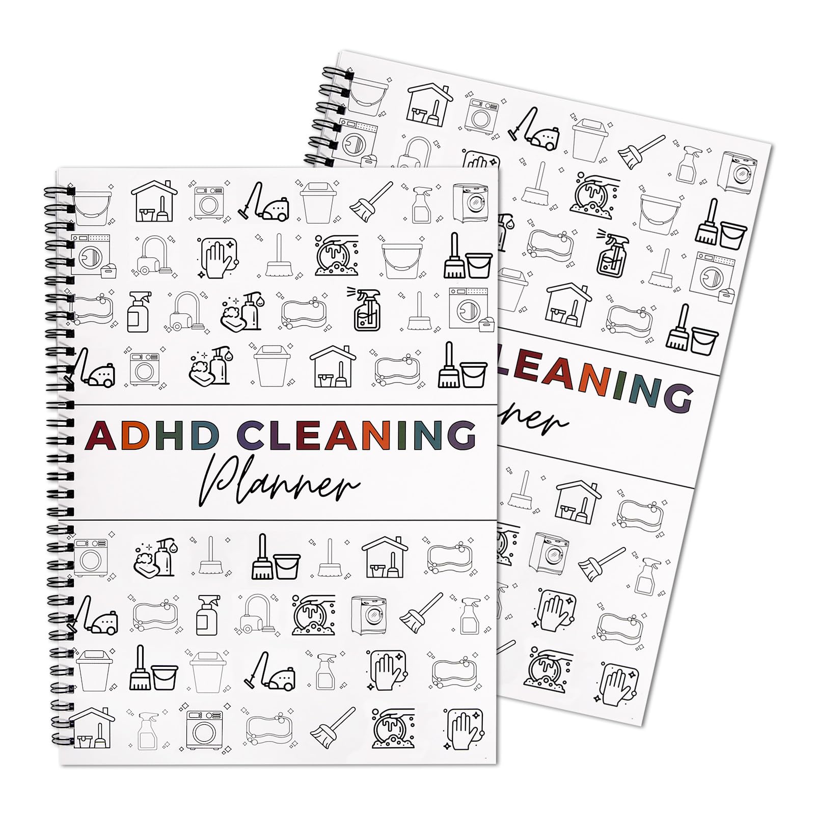 Adhd Cleaning Planner for Adults and Teens Adhd Cleaning and Organizing Planner Cleaning Schedule and Checklist Notebook List Daily Weekly Monthly for Home Chore Chart Adhd Daily Planner