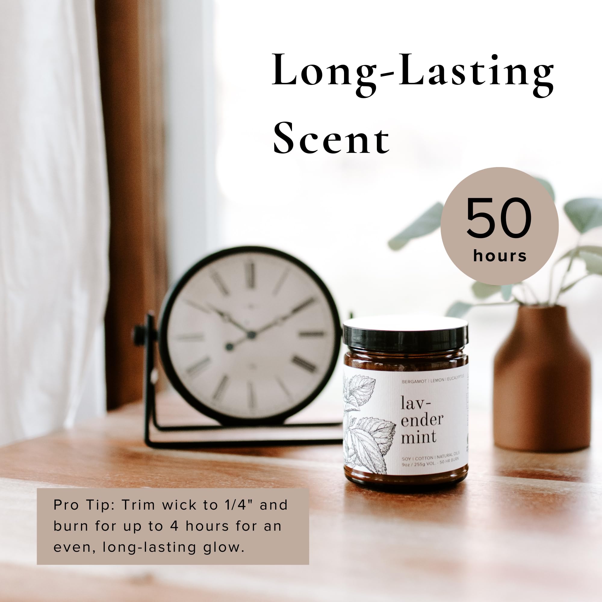 Broken Top Saguaro Cactus Pure Soy Candle | 9 oz. | Agave, Aloe & Moss. 50-Hour Burn Time. Natural Cotton Wick, Vegan, No Parabens, No Phthalates