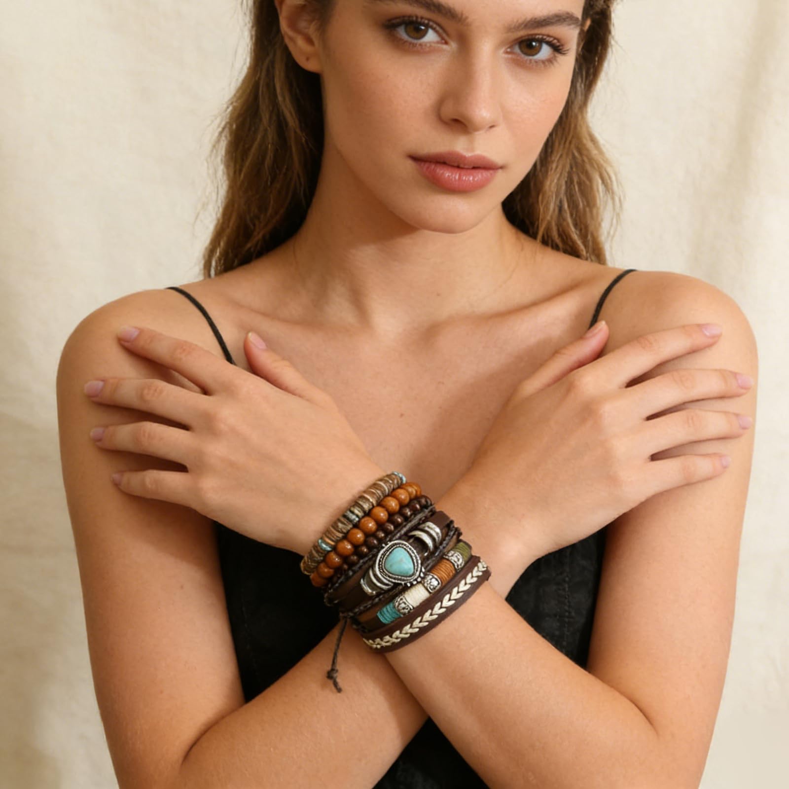 Navajo Pearls Jewelry Turquoise Western Bracelets Boho Native Jewelry Beaded Bracelet Stack for Summer Clothes Country Concert Outfits