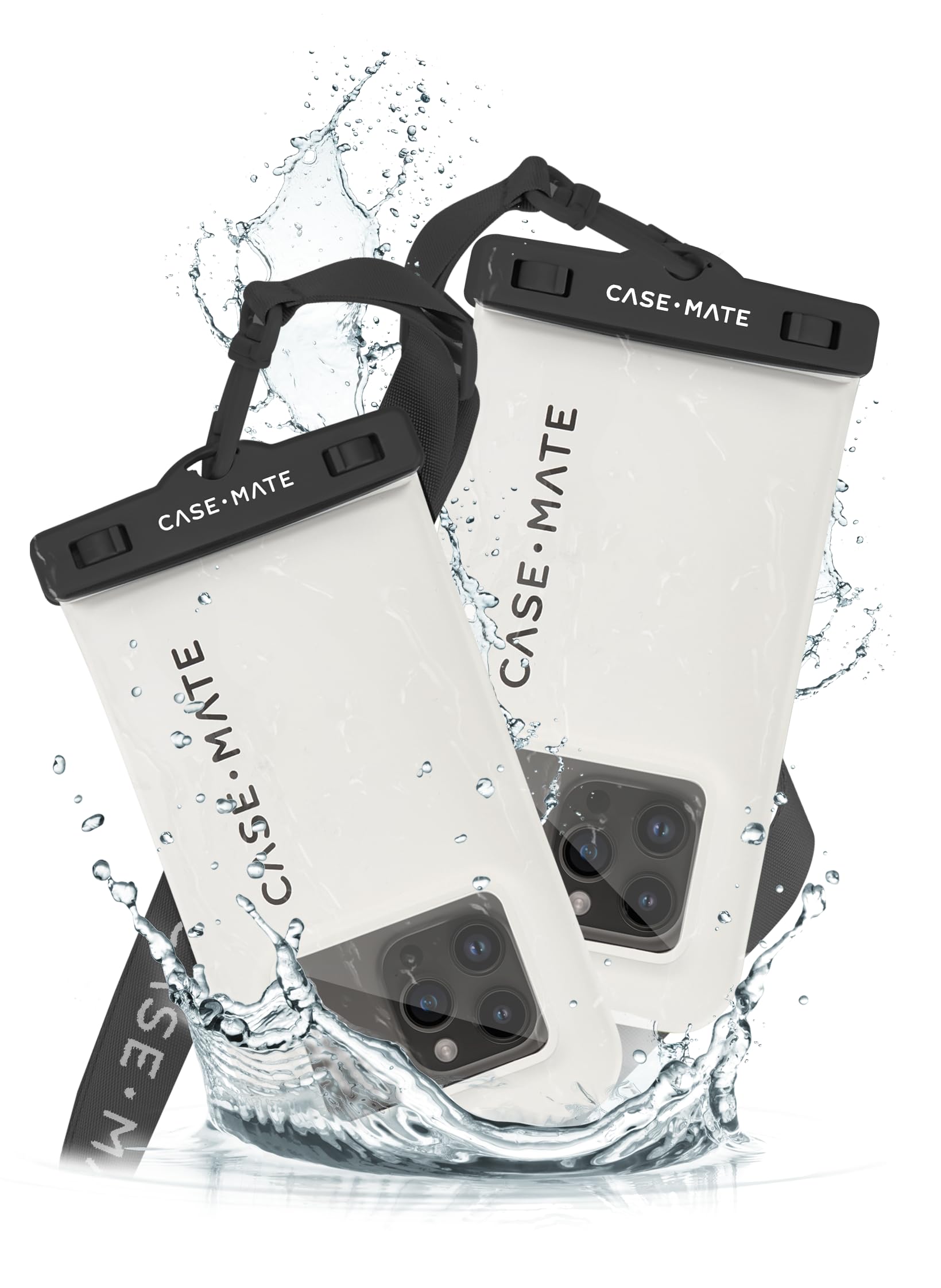 Case-Mate IP68 Waterproof Phone Pouch - Floating Waterproof Phone Case w/Crossbody Lanyard - Beach Cruise Ship Travel Essentials - Compatible with All Devices - Touchscreen Friendly - Purple Paradise