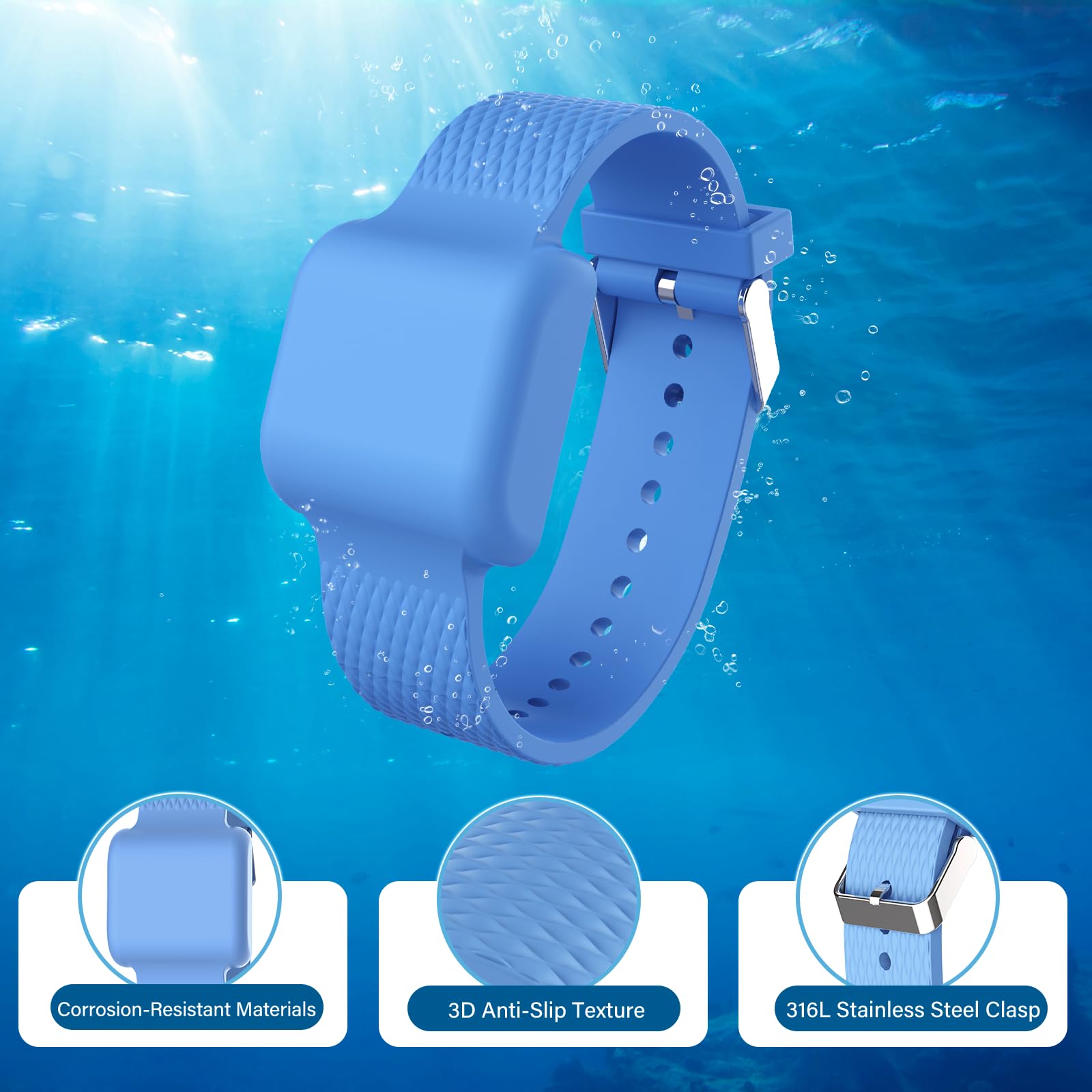 Magnetic Shark Deterrent Bracelet - Anti-Shark Repellent Band for Surfing, Scuba Diving, Snorkeling & Swimming | Portable Water Sports Safety Device for Adults & Kids