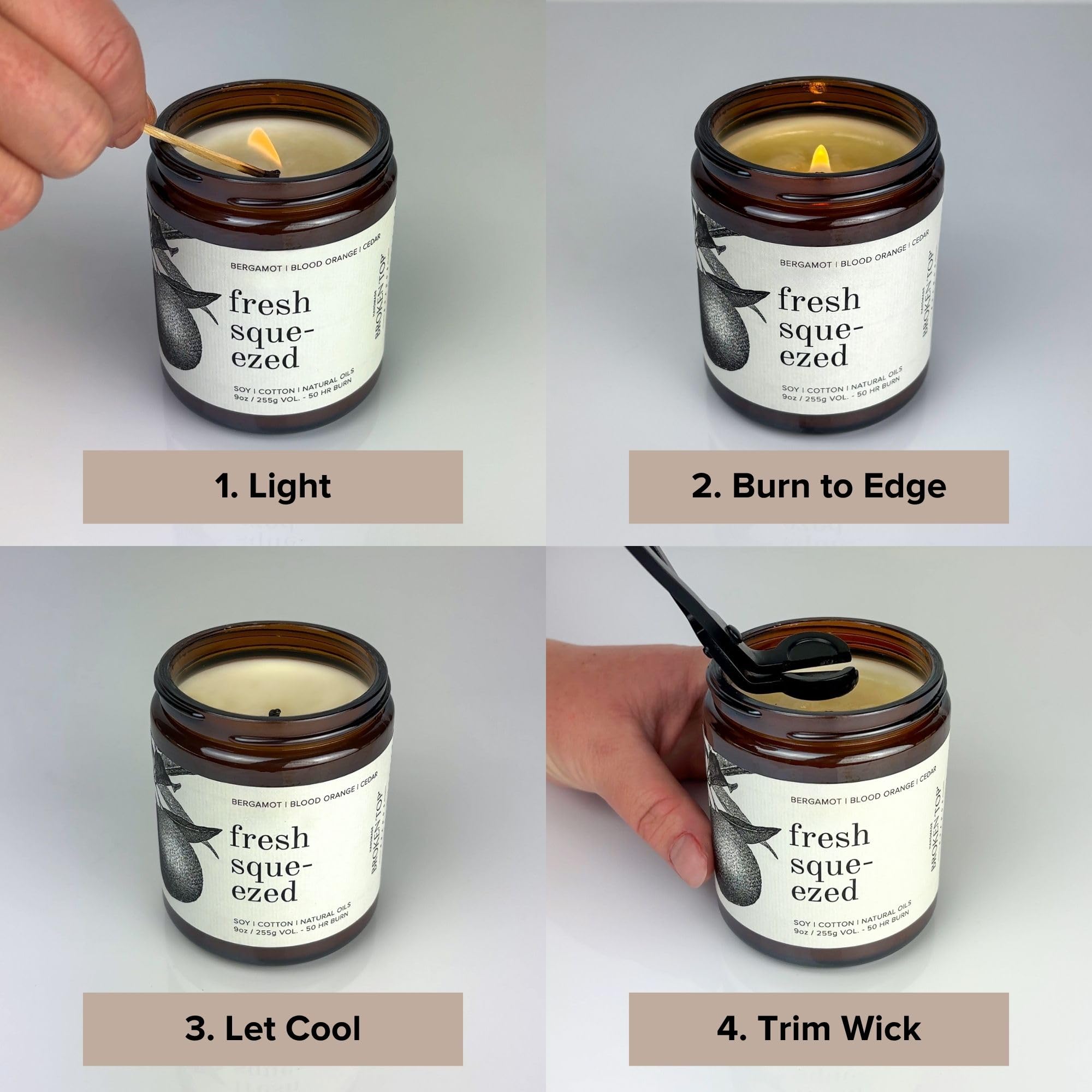 Broken Top Saguaro Cactus Pure Soy Candle | 9 oz. | Agave, Aloe & Moss. 50-Hour Burn Time. Natural Cotton Wick, Vegan, No Parabens, No Phthalates