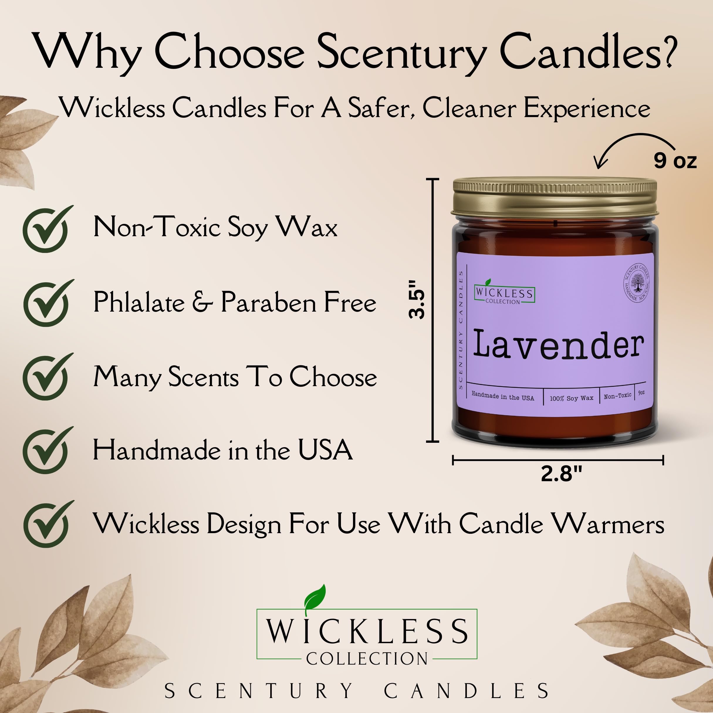 Wickless Cactus Blossom Scented Candles for Candle Warmer Lamp, Many Scents to Choose, 100% Non-Toxic Soy Wax, Scented Candle Melts for Warming Plate, Handmade in The USA (Aloha)