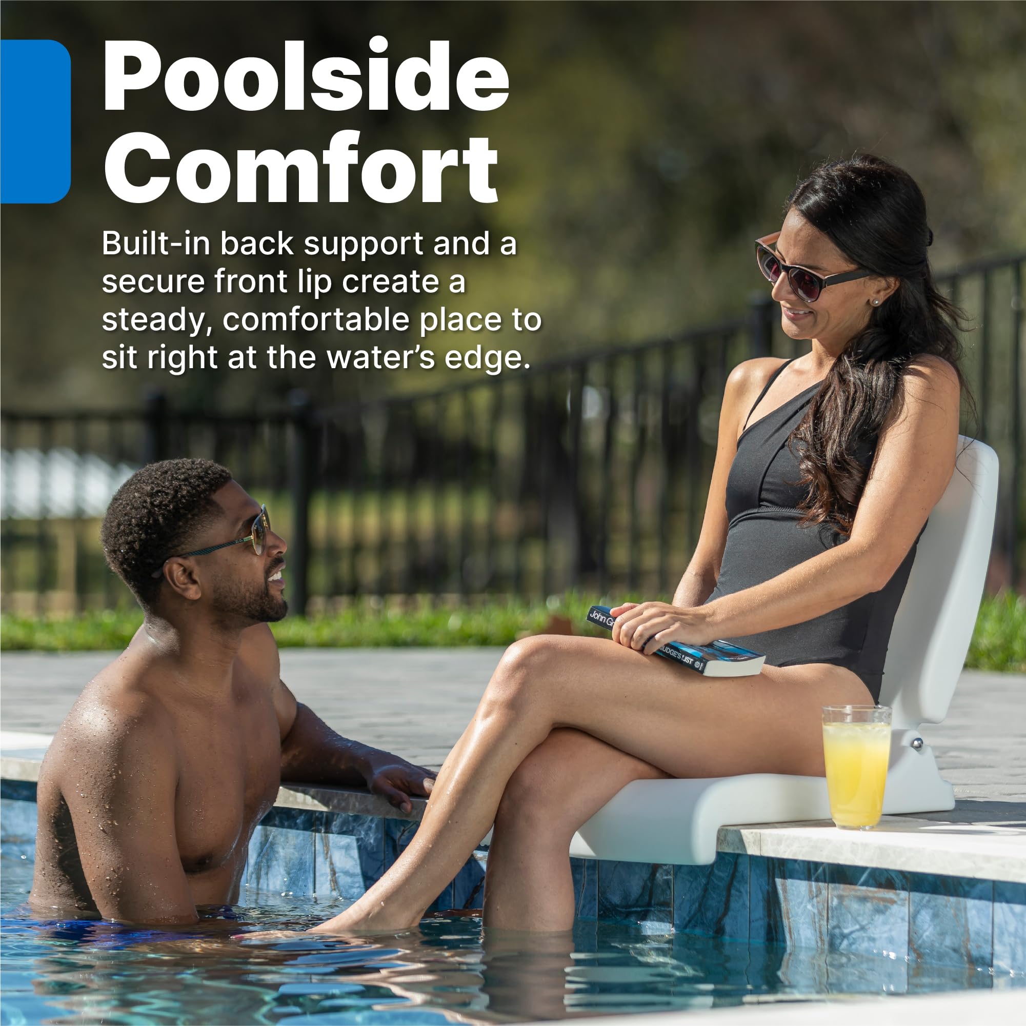 Step2 Kids Shell Flip Seat 2 Pack, Portable Outdoor Chair for Poolside, Camping, Beach, Stadium, Providing Back Support, Made of UV20 Durable Plastic, Mint