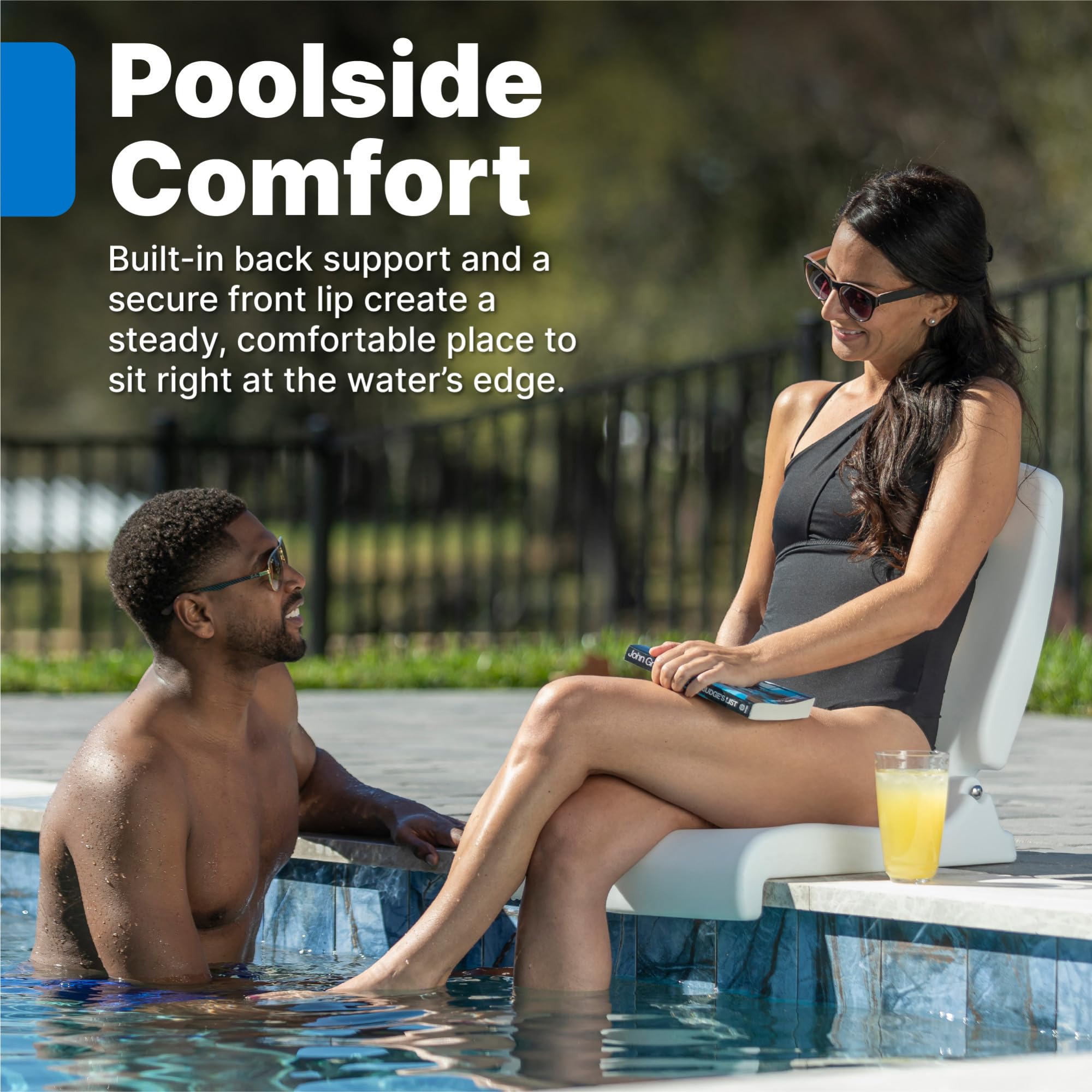 Step2 Kids Shell Flip Seat 2 Pack, Portable Outdoor Chair for Poolside, Camping, Beach, Stadium, Providing Back Support, Made of UV20 Durable Plastic, Mint