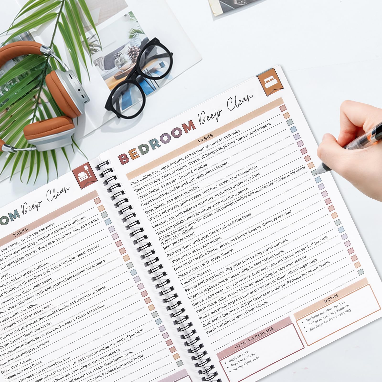 Adhd Cleaning Planner for Adults and Teens Adhd Cleaning and Organizing Planner Cleaning Schedule and Checklist Notebook List Daily Weekly Monthly for Home Chore Chart Adhd Daily Planner