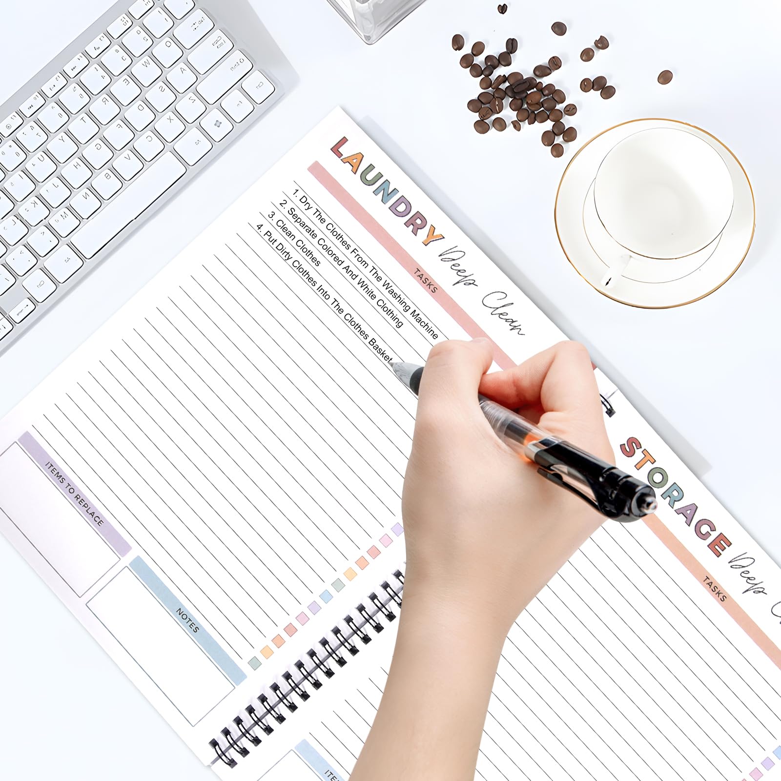 Adhd Cleaning Planner for Adults and Teens Adhd Cleaning and Organizing Planner Cleaning Schedule and Checklist Notebook List Daily Weekly Monthly for Home Chore Chart Adhd Daily Planner