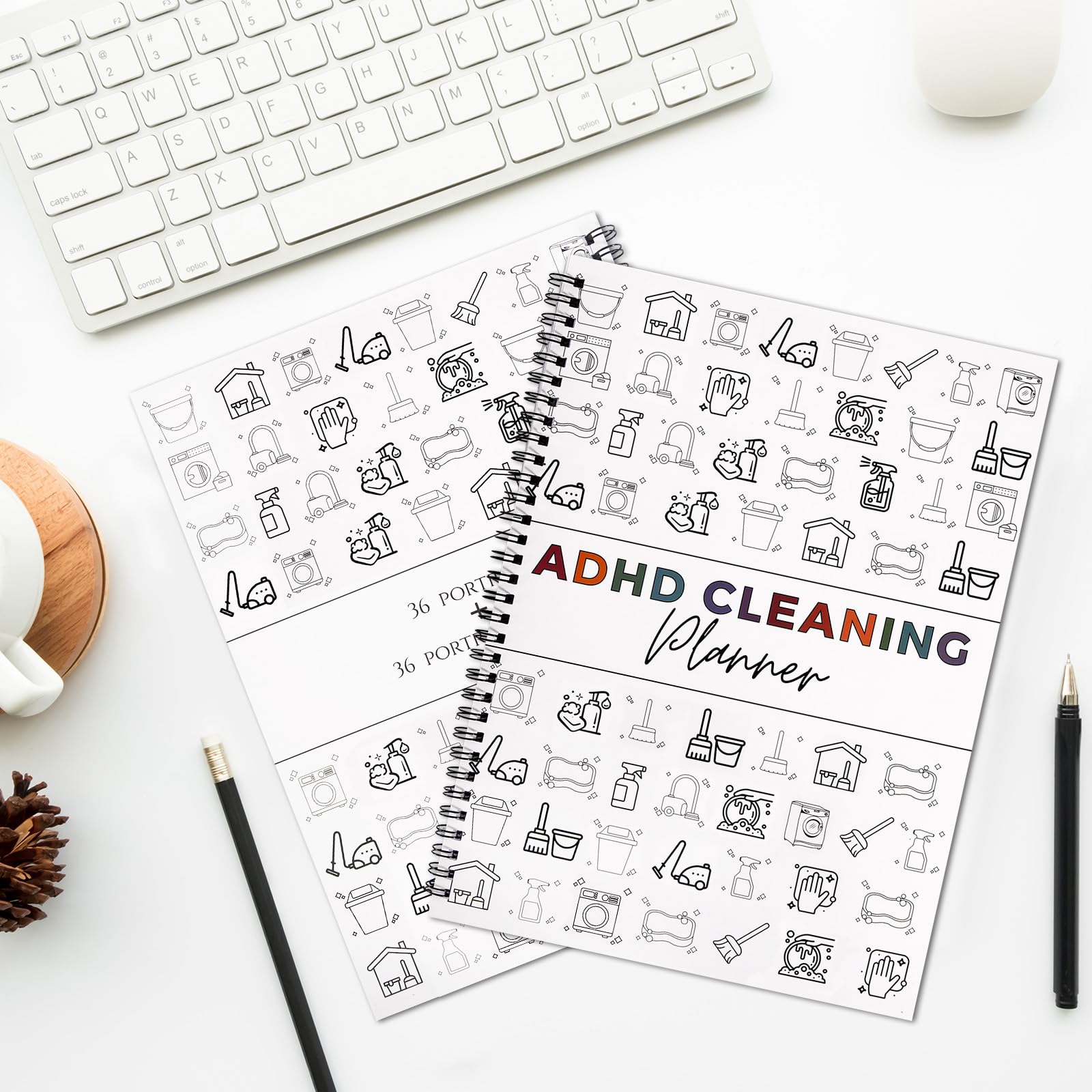 Adhd Cleaning Planner for Adults and Teens Adhd Cleaning and Organizing Planner Cleaning Schedule and Checklist Notebook List Daily Weekly Monthly for Home Chore Chart Adhd Daily Planner