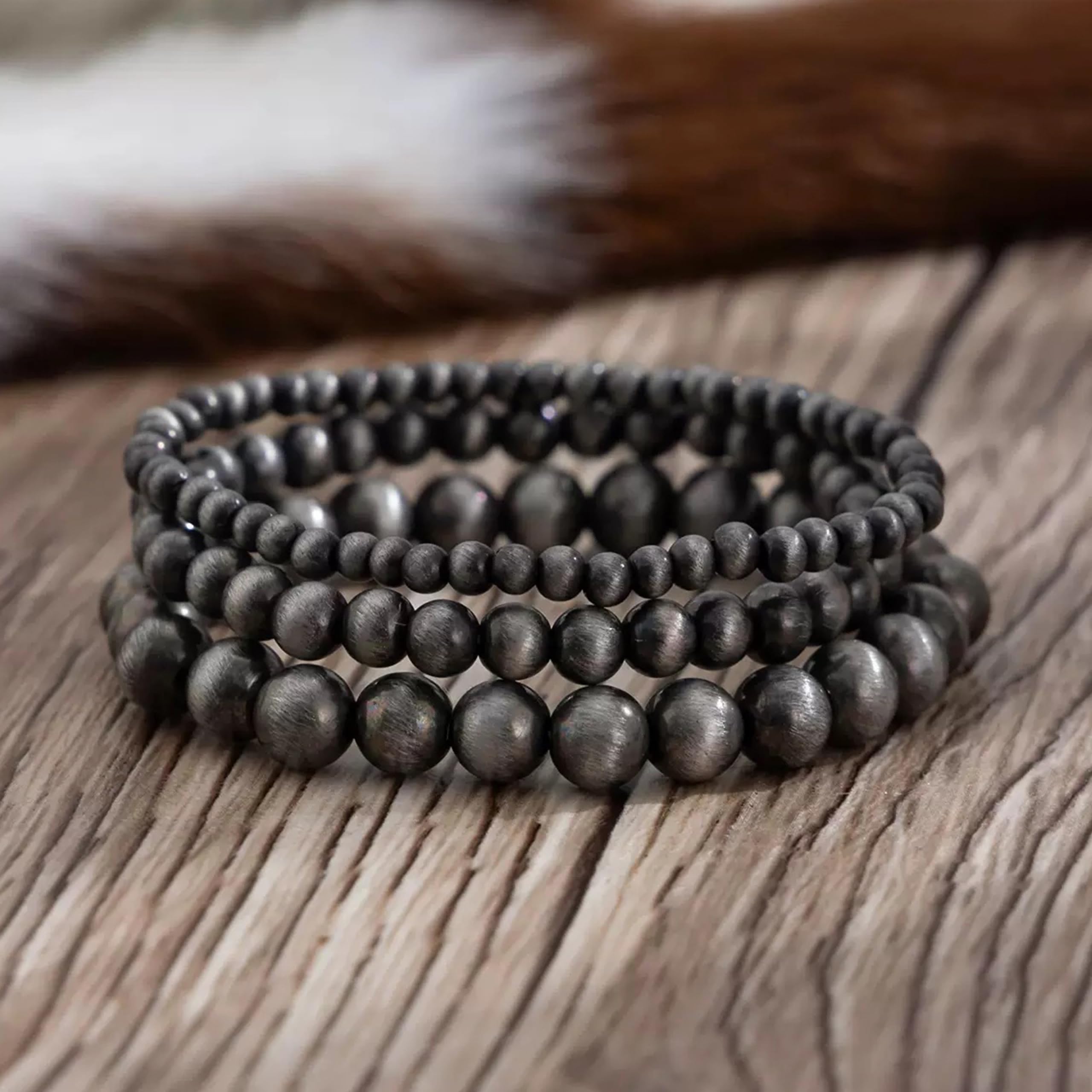 Navajo Pearls Jewelry Turquoise Western Bracelets Boho Native Jewelry Beaded Bracelet Stack for Summer Clothes Country Concert Outfits