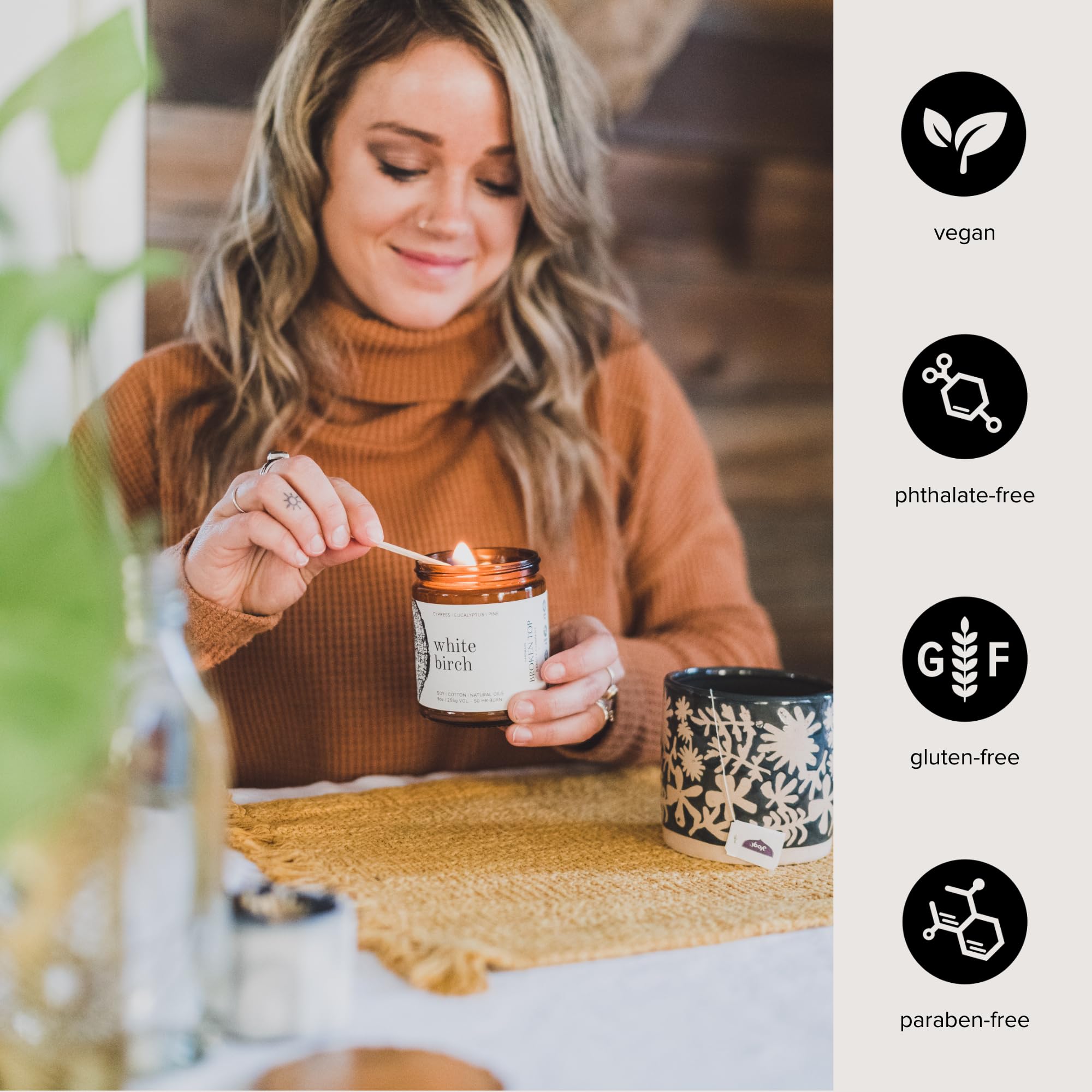 Broken Top Saguaro Cactus Pure Soy Candle | 9 oz. | Agave, Aloe & Moss. 50-Hour Burn Time. Natural Cotton Wick, Vegan, No Parabens, No Phthalates