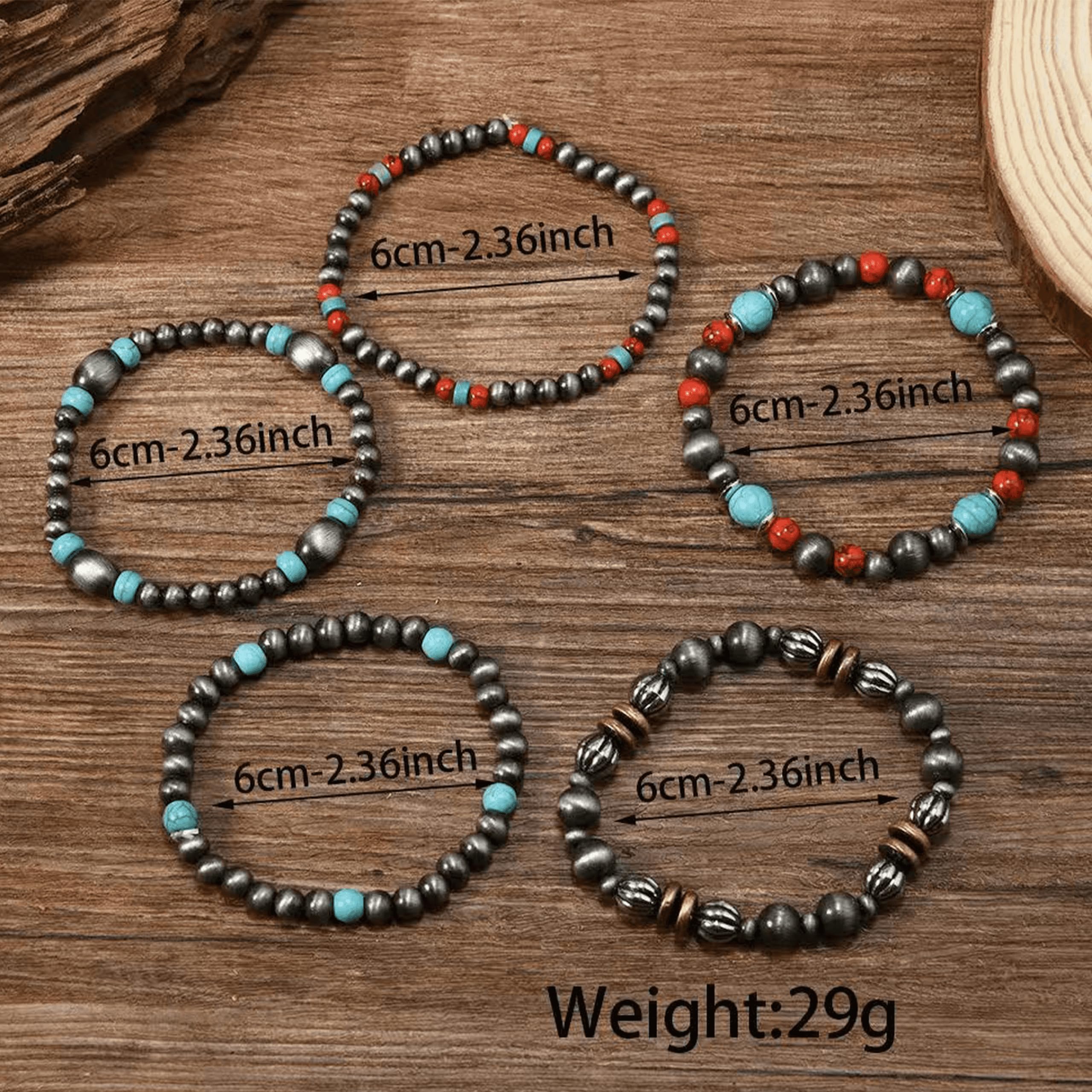 Navajo Pearls Jewelry Turquoise Western Bracelets Boho Native Jewelry Beaded Bracelet Stack for Summer Clothes Country Concert Outfits
