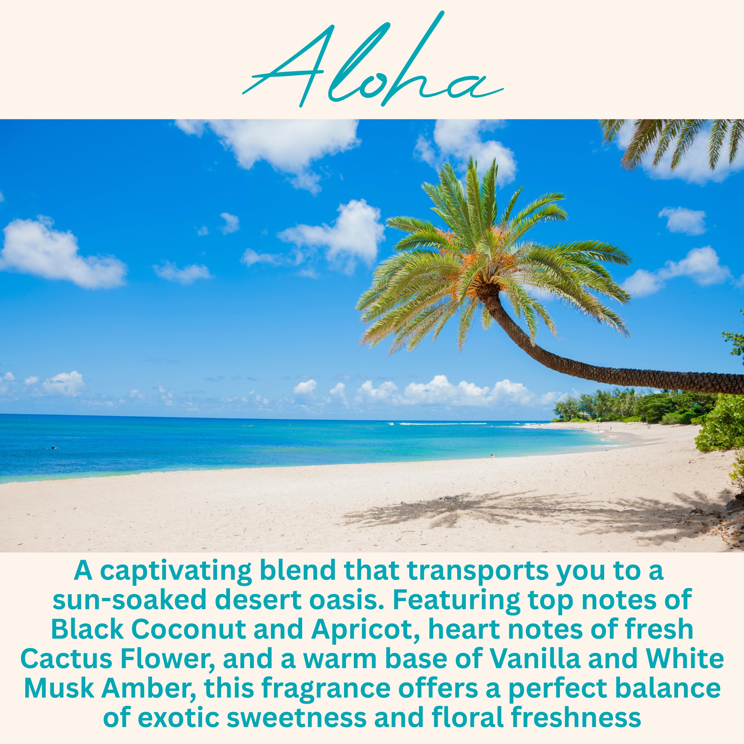 Wickless Cactus Blossom Scented Candles for Candle Warmer Lamp, Many Scents to Choose, 100% Non-Toxic Soy Wax, Scented Candle Melts for Warming Plate, Handmade in The USA (Aloha)